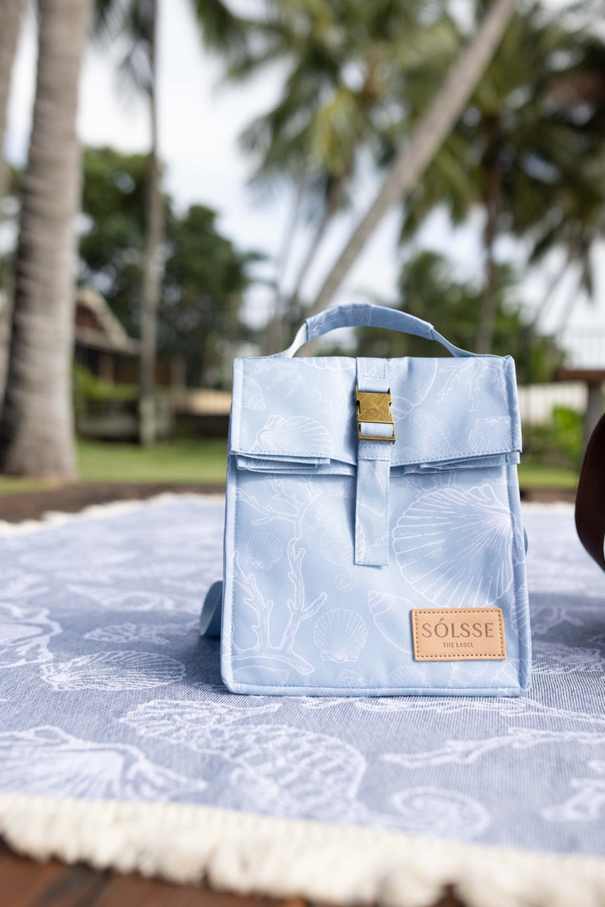 Folded Cooler Satchel - Seychelles