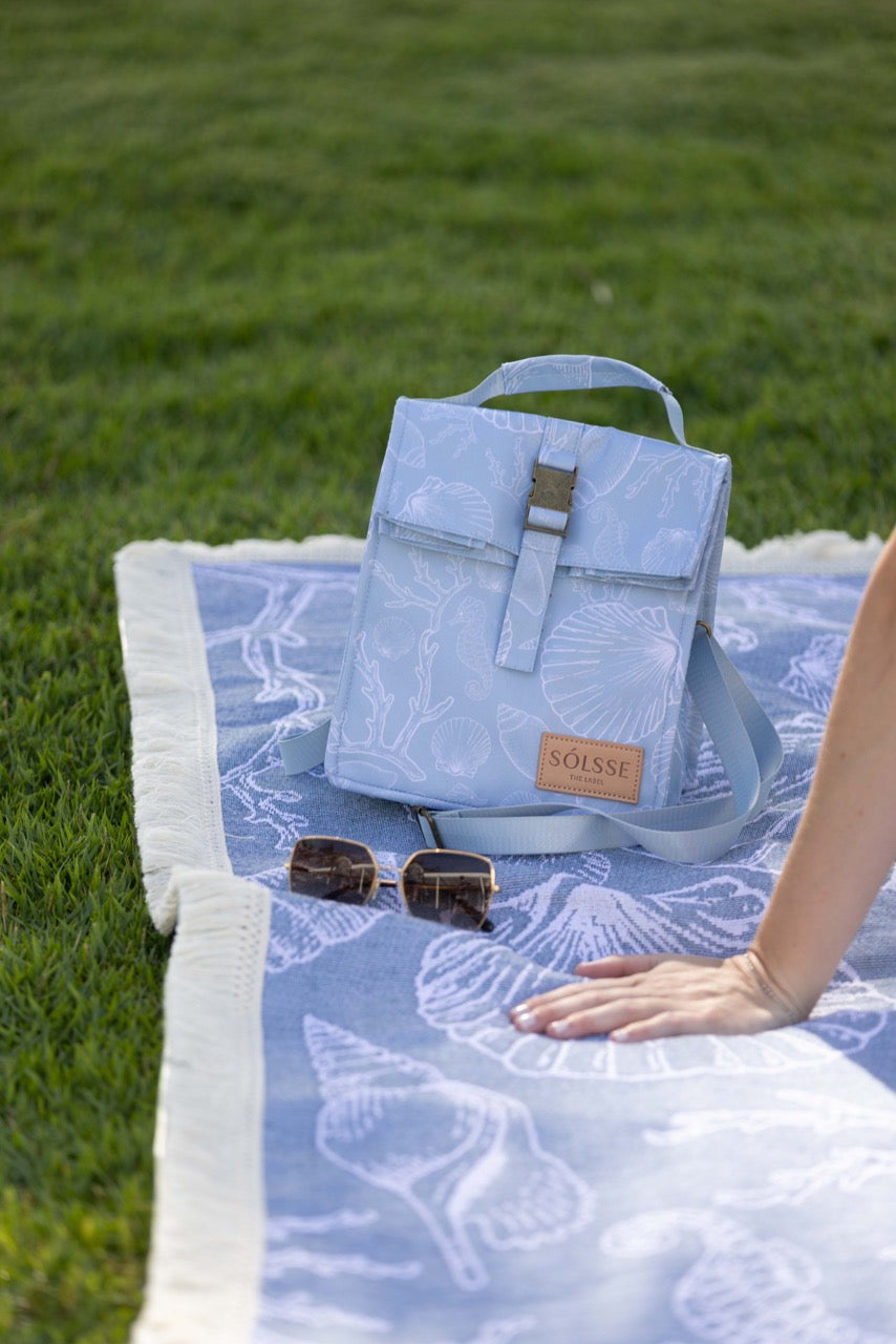 Folded Cooler Satchel - Seychelles