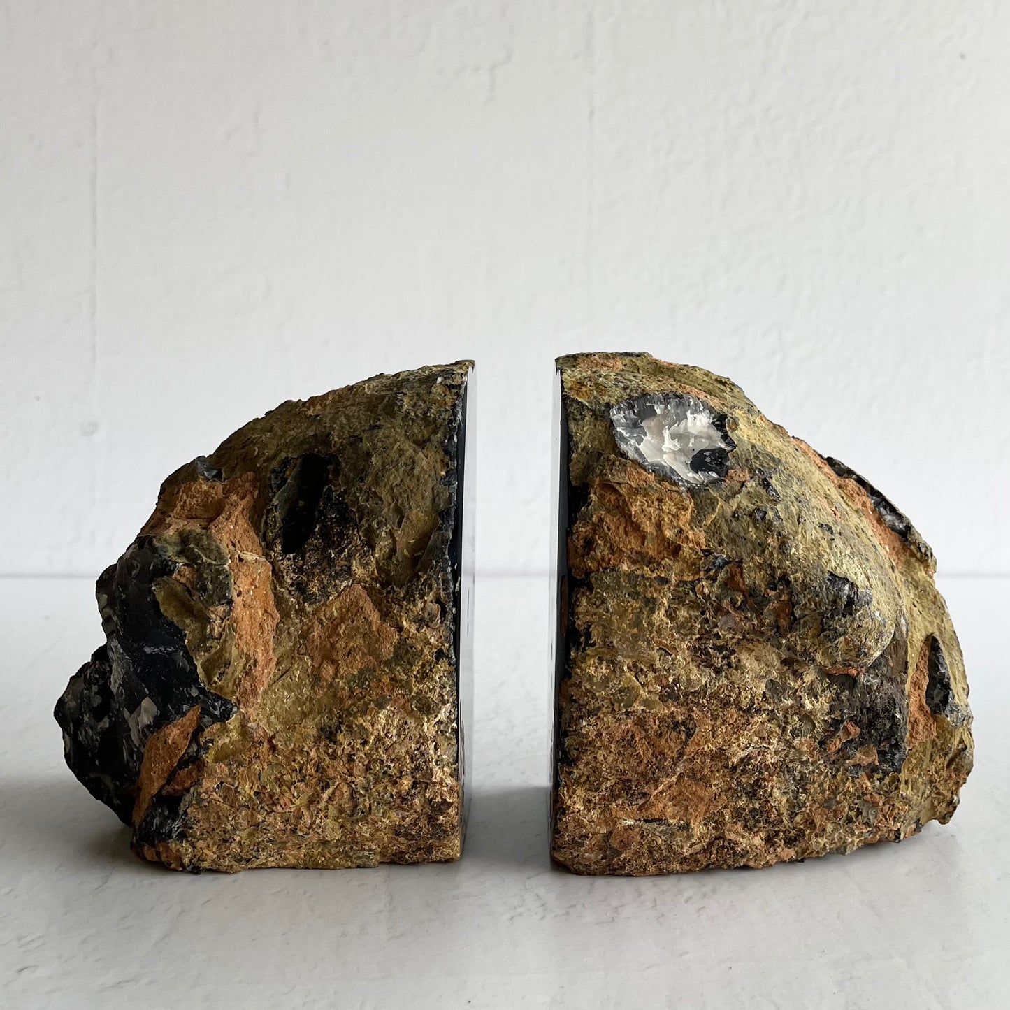Agate Book end pair / 3.69kg (total weight)