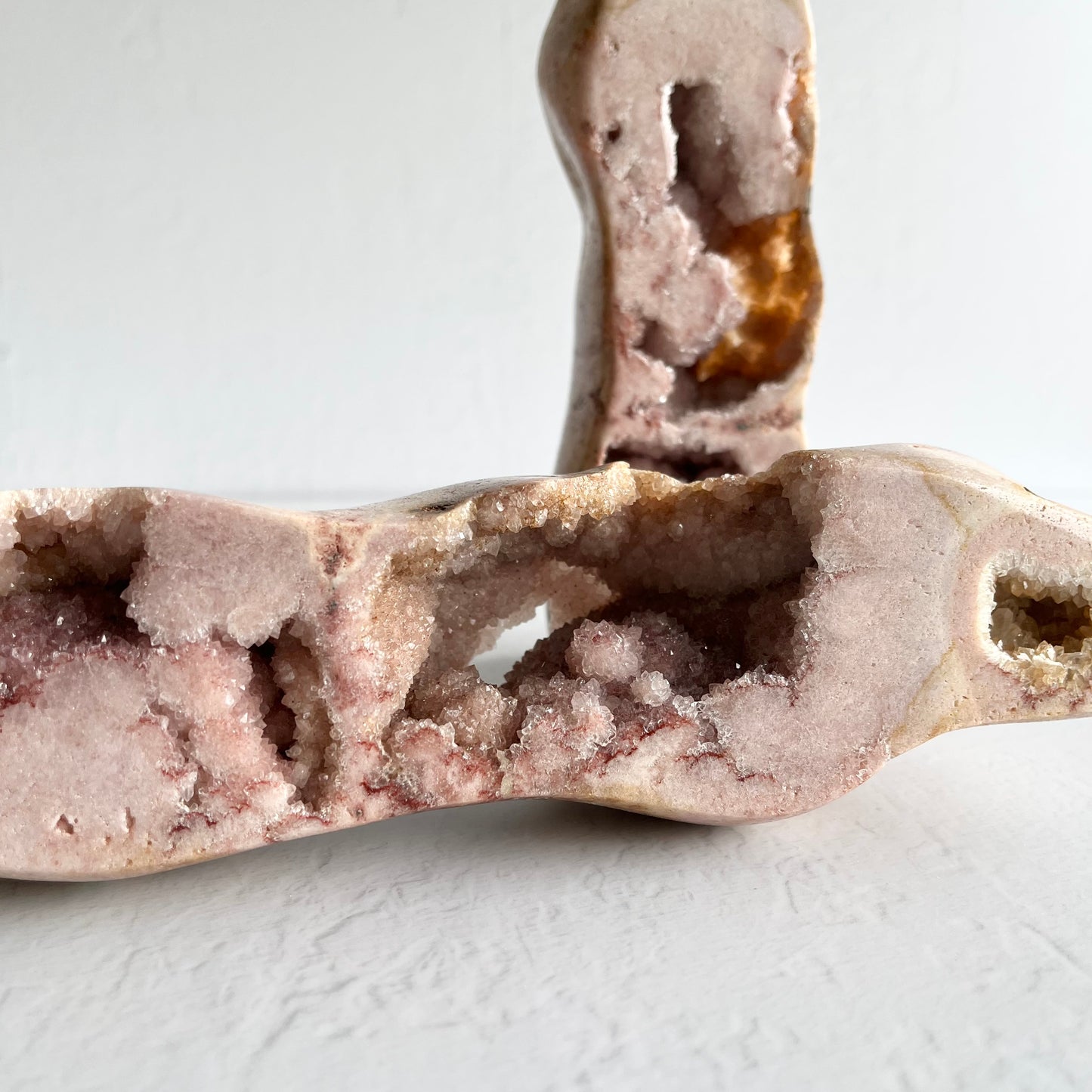 Pink Amethyst Statue Set