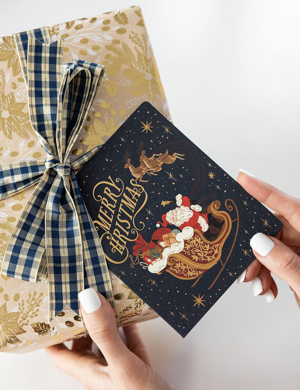 "Merry Christmas" Christmas Card (Starry Night)