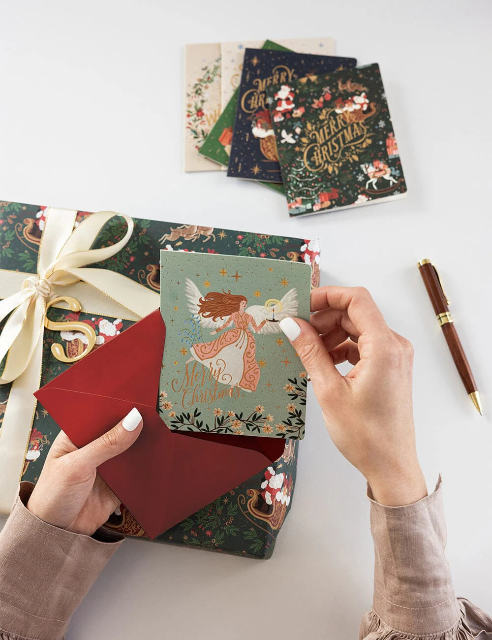 "Merry Christmas" Christmas Card (Angel)