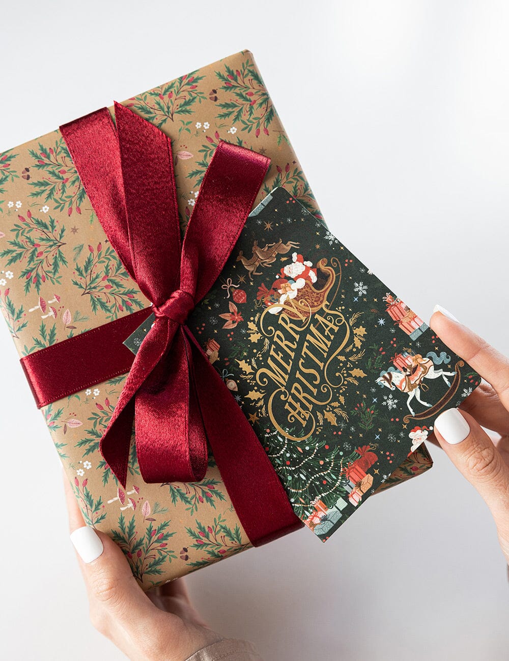 "Merry Christmas" Christmas Card (Jolly Santa)