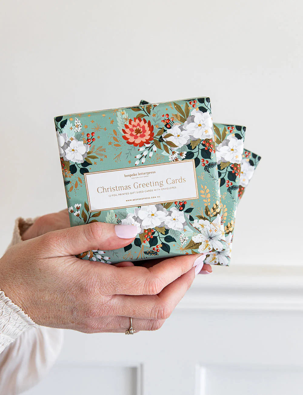12 Pack Christmas Small Card Boxset - Floral Fields