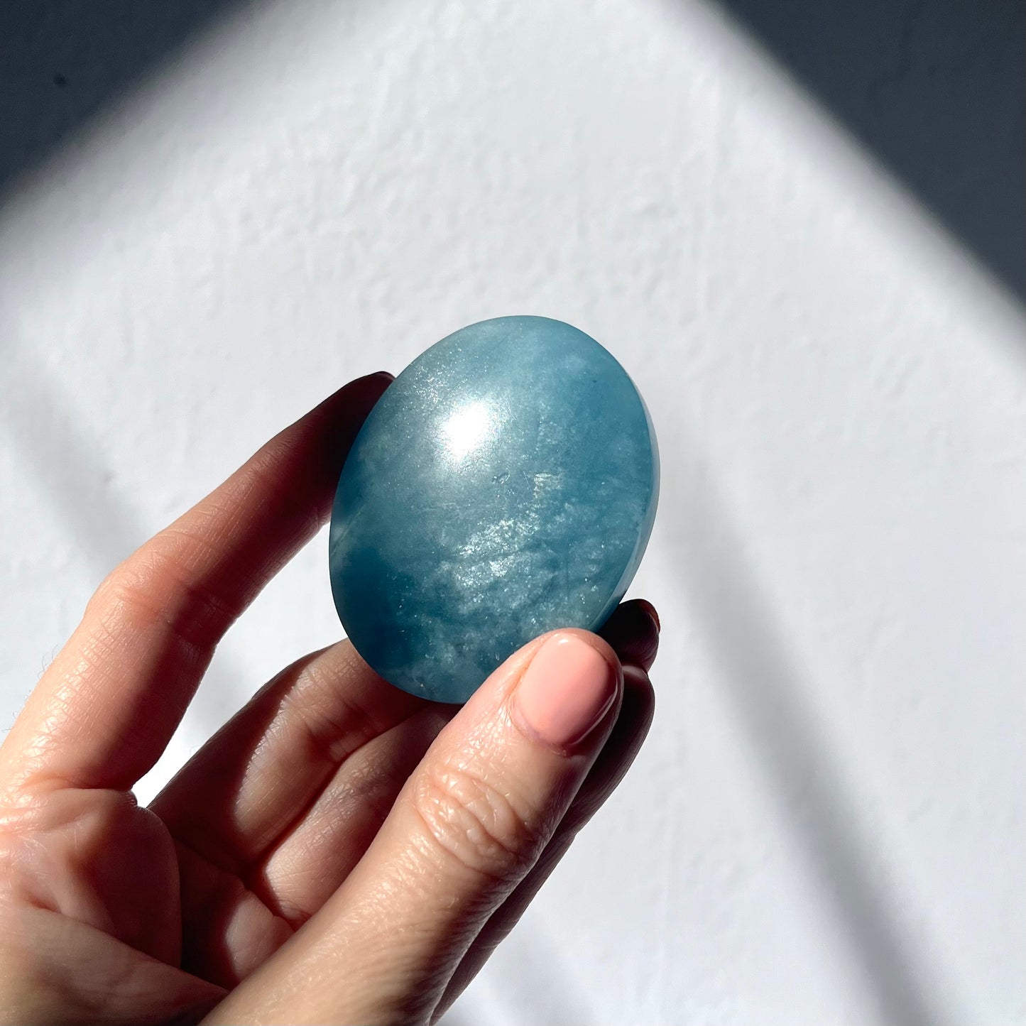 Aquamarine Palm Stone #3 / 64g