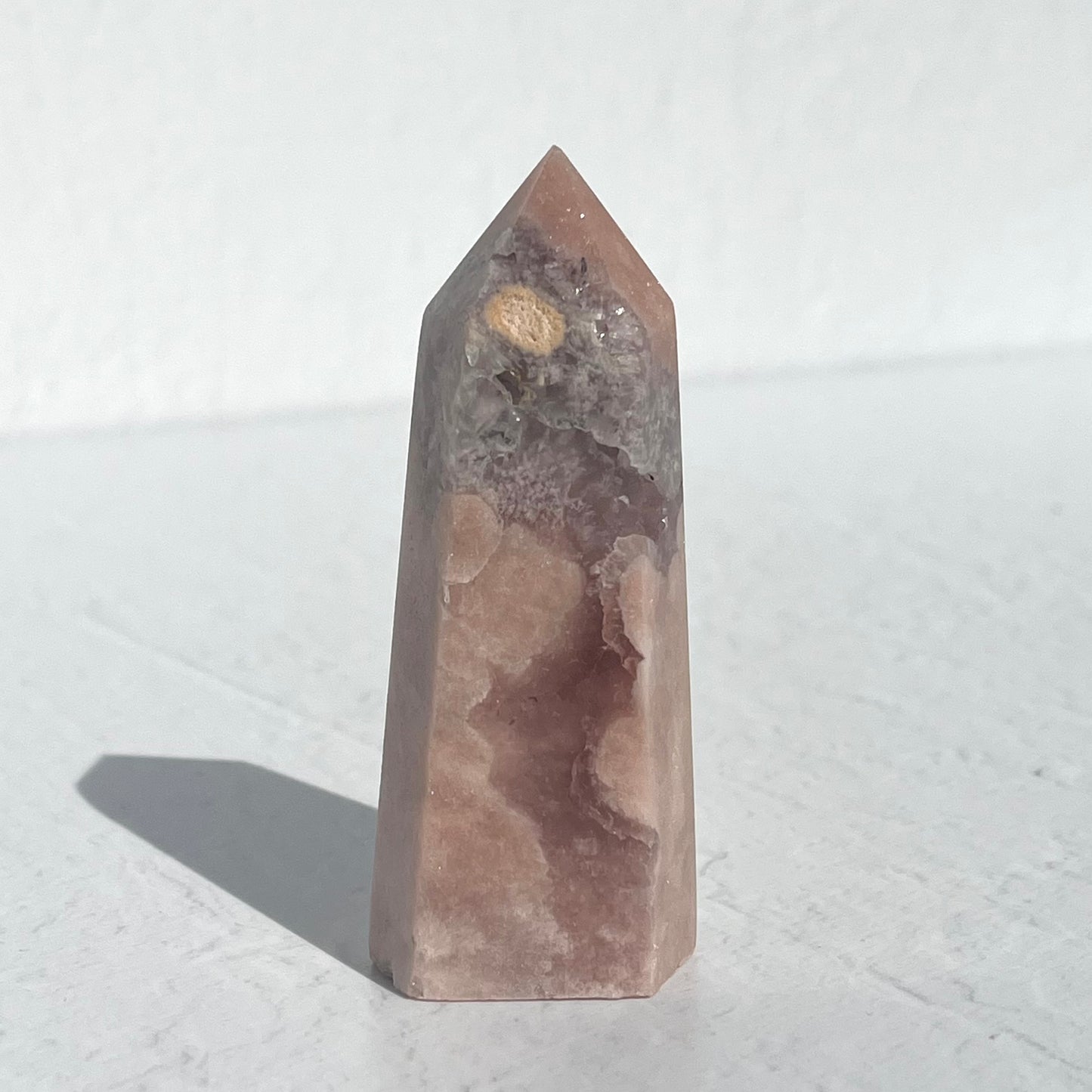 Pink Amethyst Hexagon Point / 126g