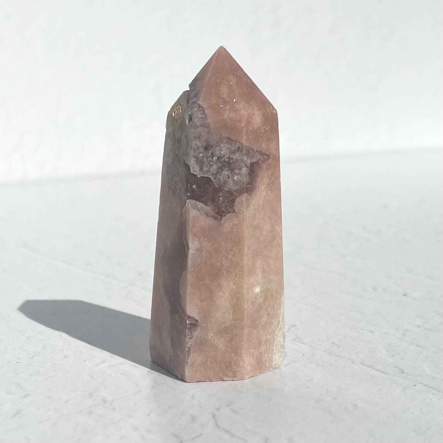 Pink Amethyst Hexagon Point / 126g