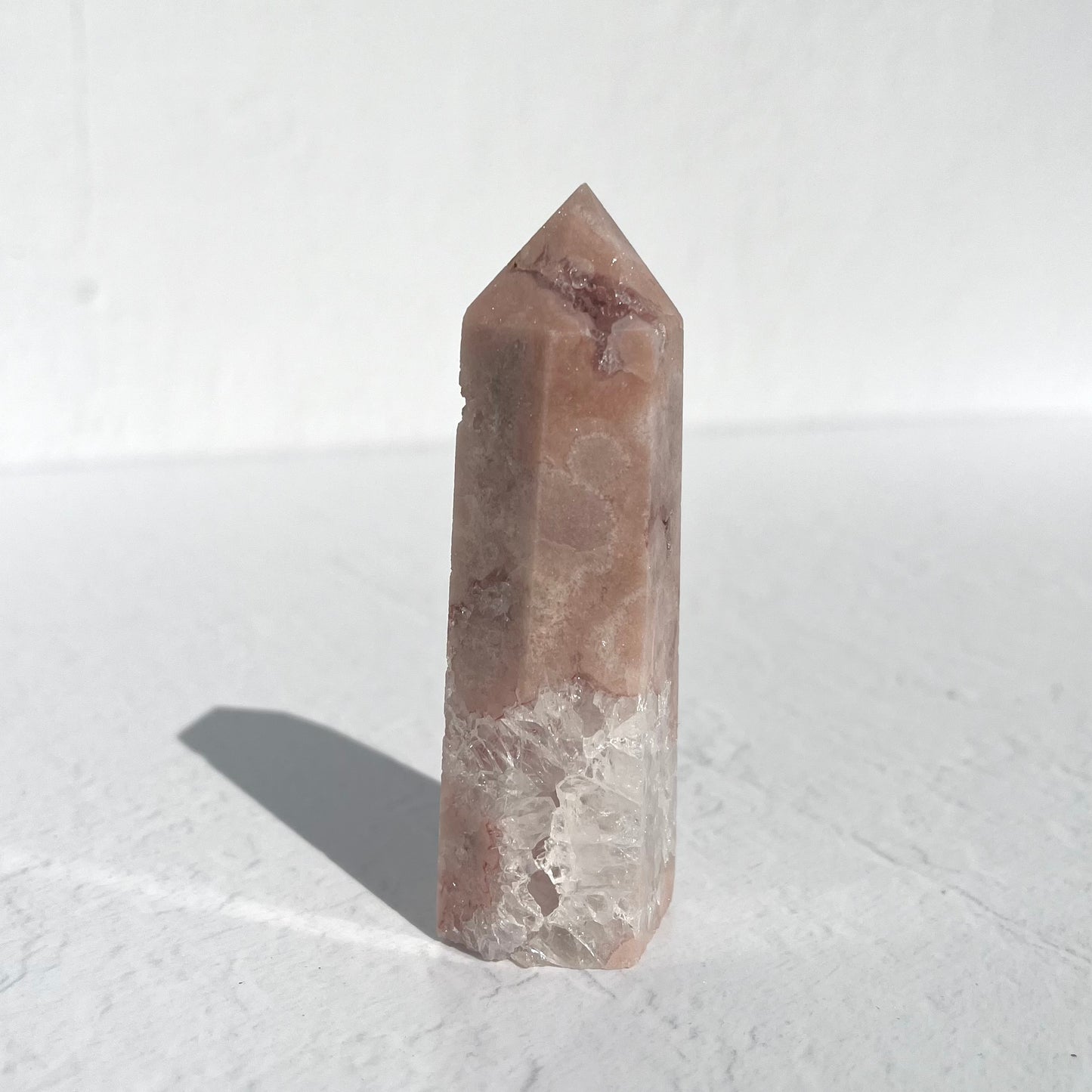 Pink Amethyst Hexagon Point / 119g