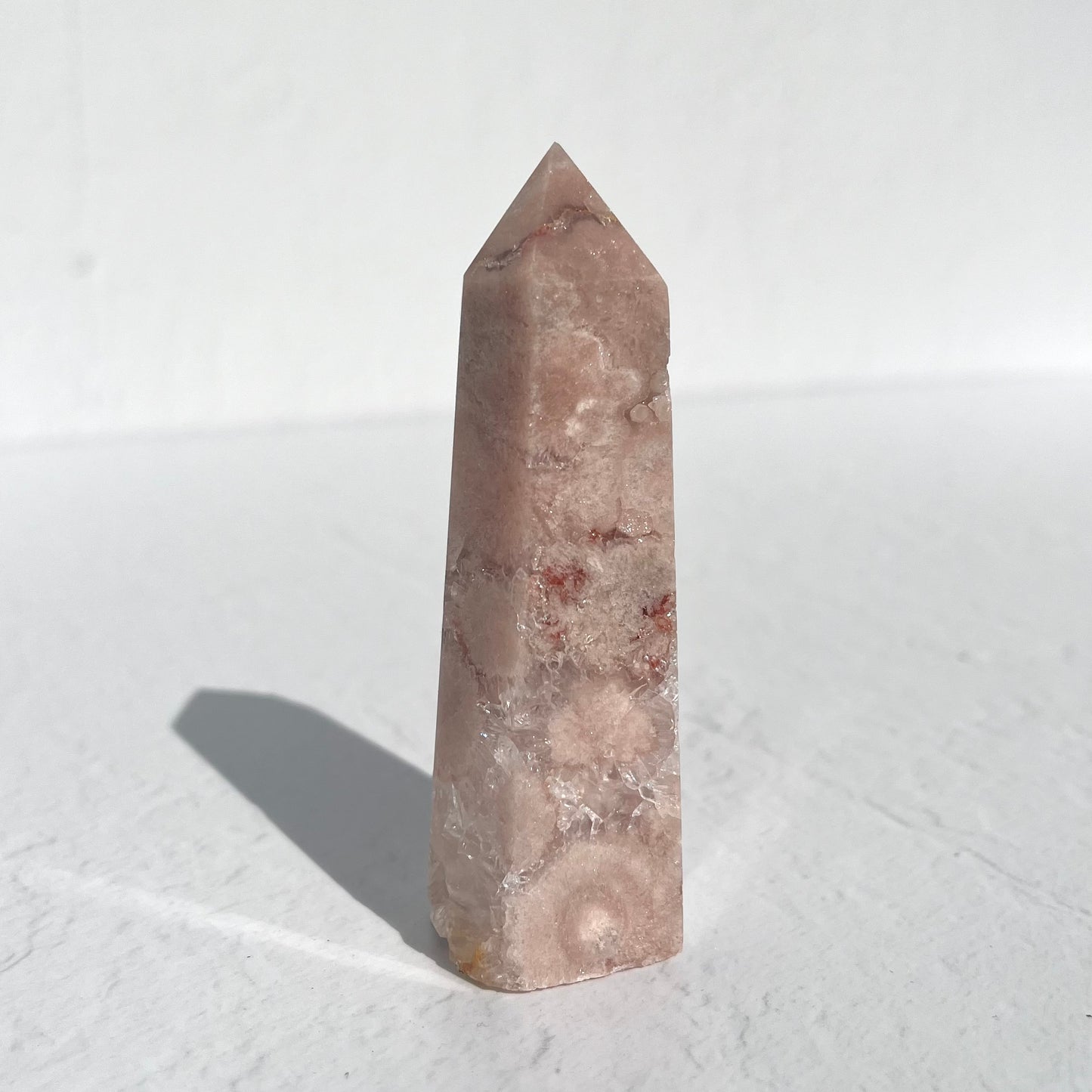 Pink Amethyst Hexagon Point / 119g