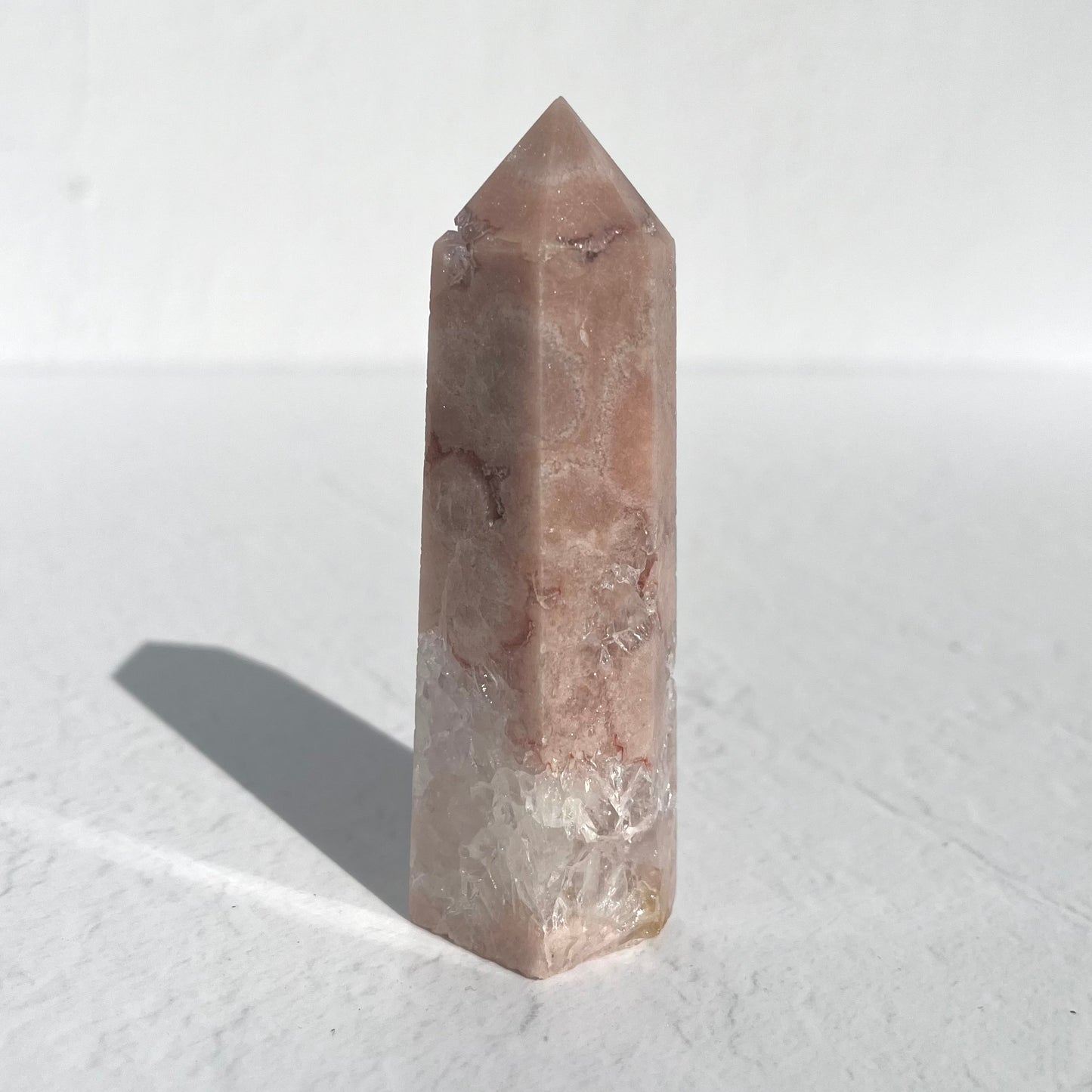 Pink Amethyst Hexagon Point / 119g