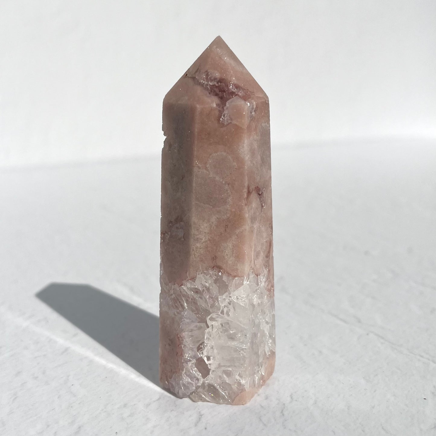 Pink Amethyst Hexagon Point / 119g