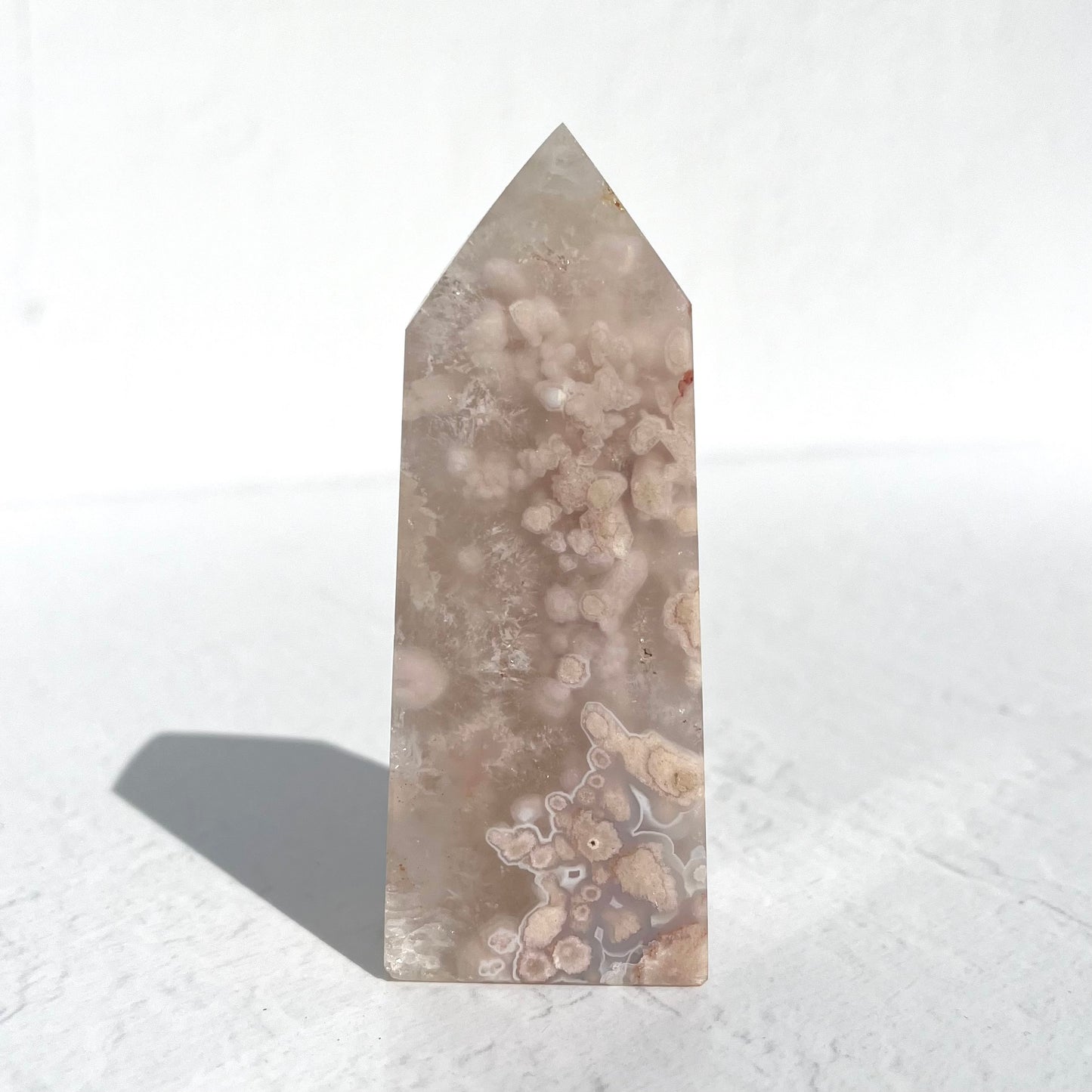 Pink (Sakura) Flower Agate Point /199g
