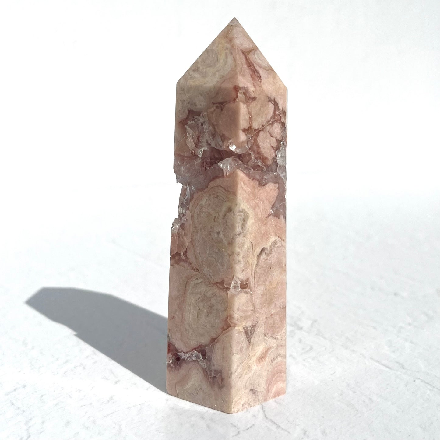 Pink Amethyst Hexagon Point (high grade) / 259g