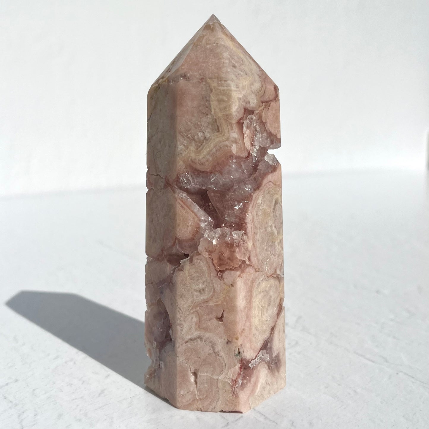 Pink Amethyst Hexagon Point (high grade) / 259g