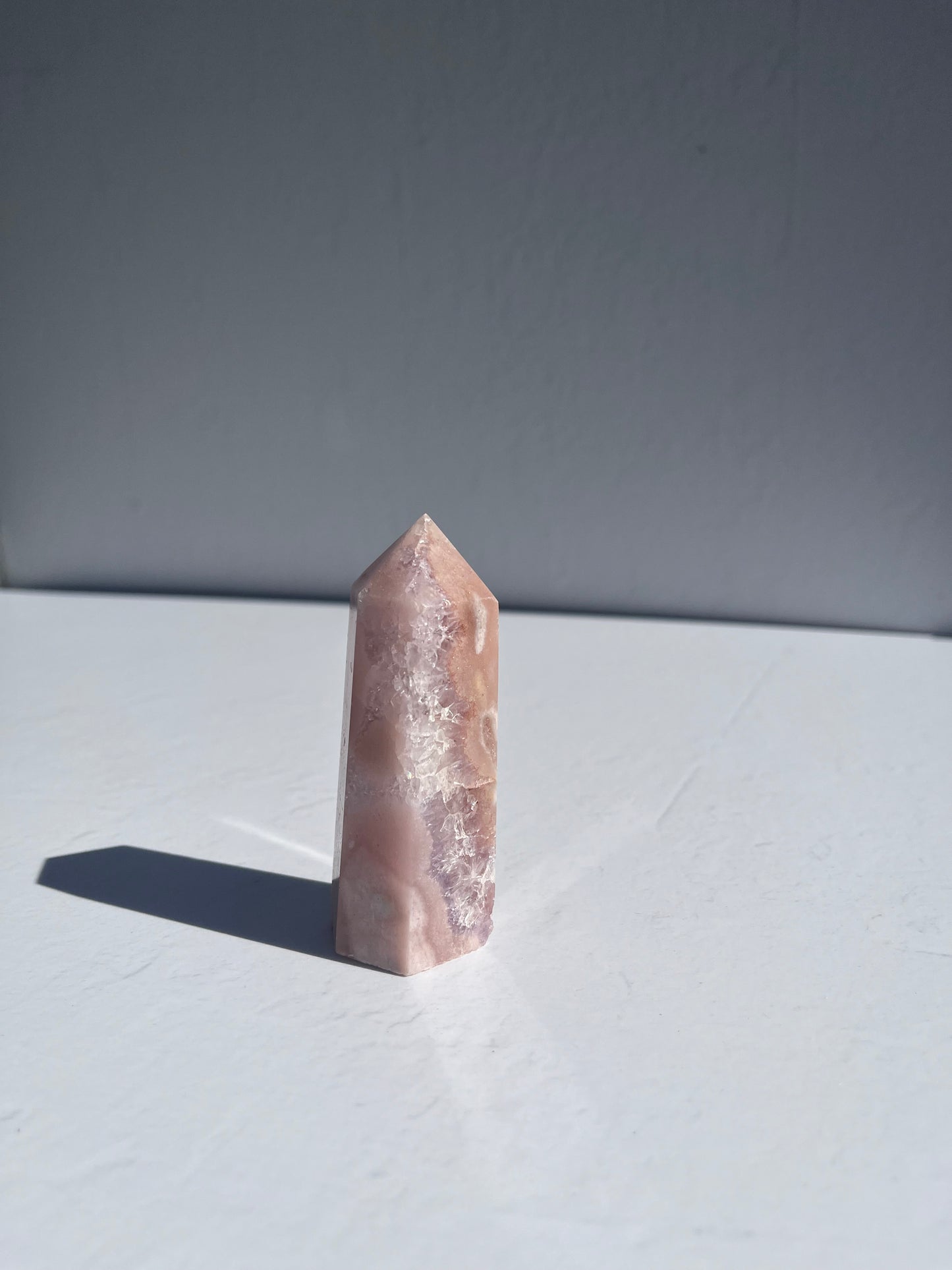 Pink Amethyst Hexagon Point / 163g