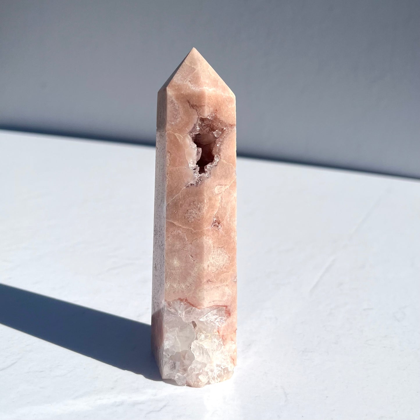 Pink Amethyst Hexagon Point / 170g