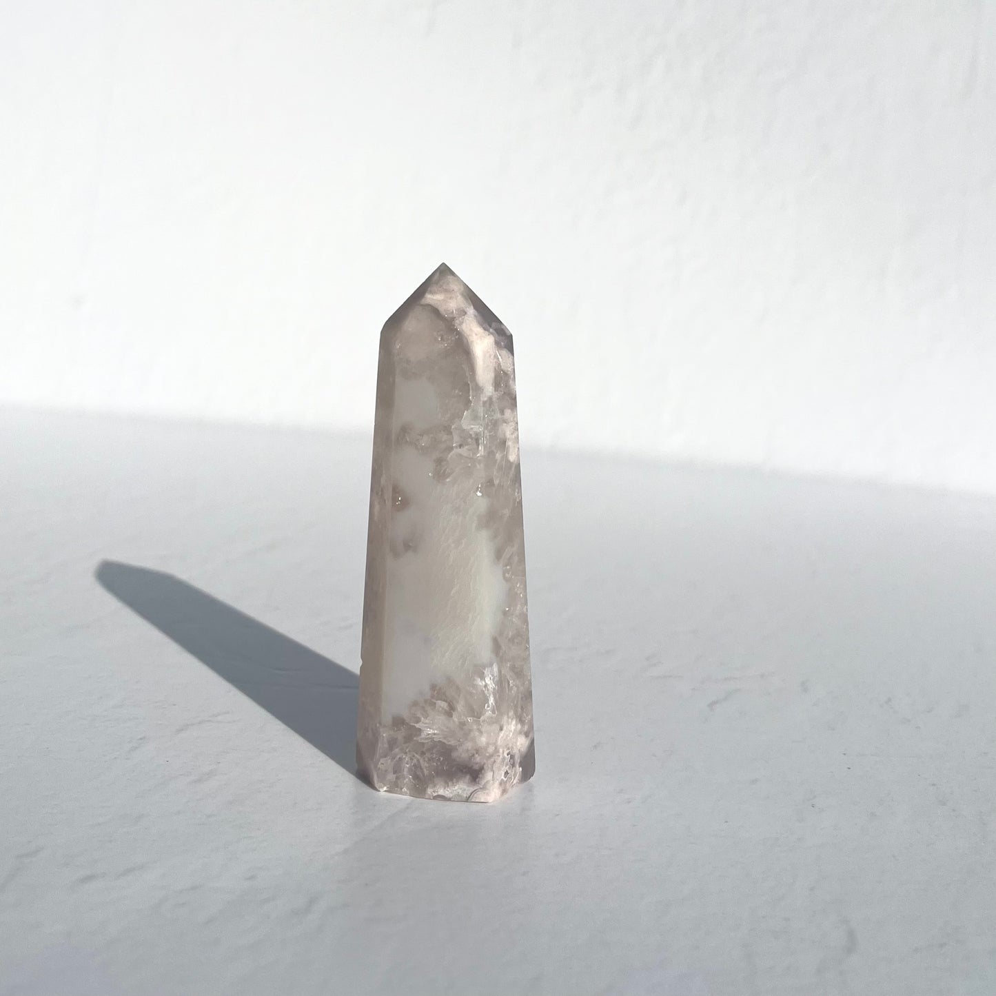 Pink (Sakura) Flower Agate Point / 103g