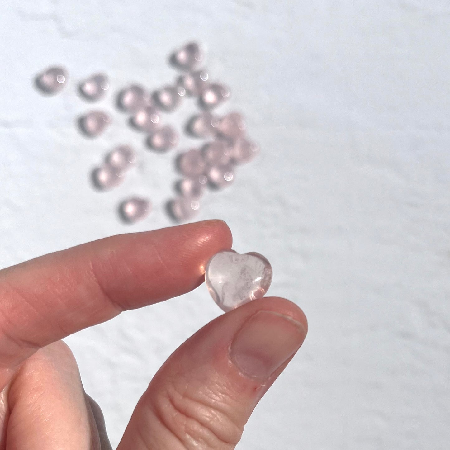 Mini Rose Quartz Heart