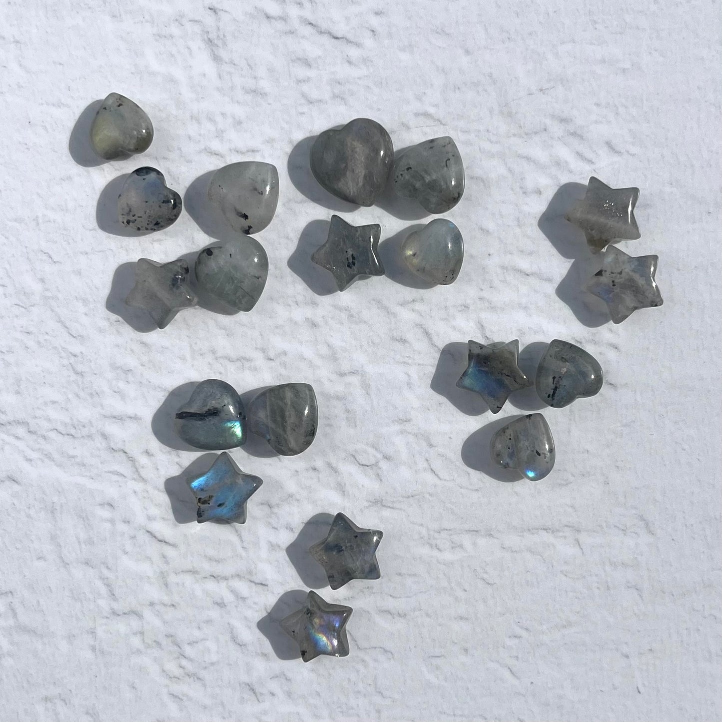Labradorite Mini Star & Heart (Extra grade)