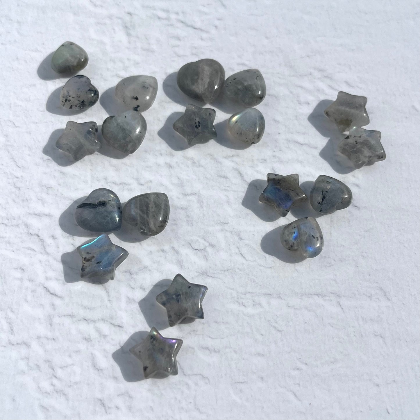 Labradorite Mini Star & Heart (Extra grade)