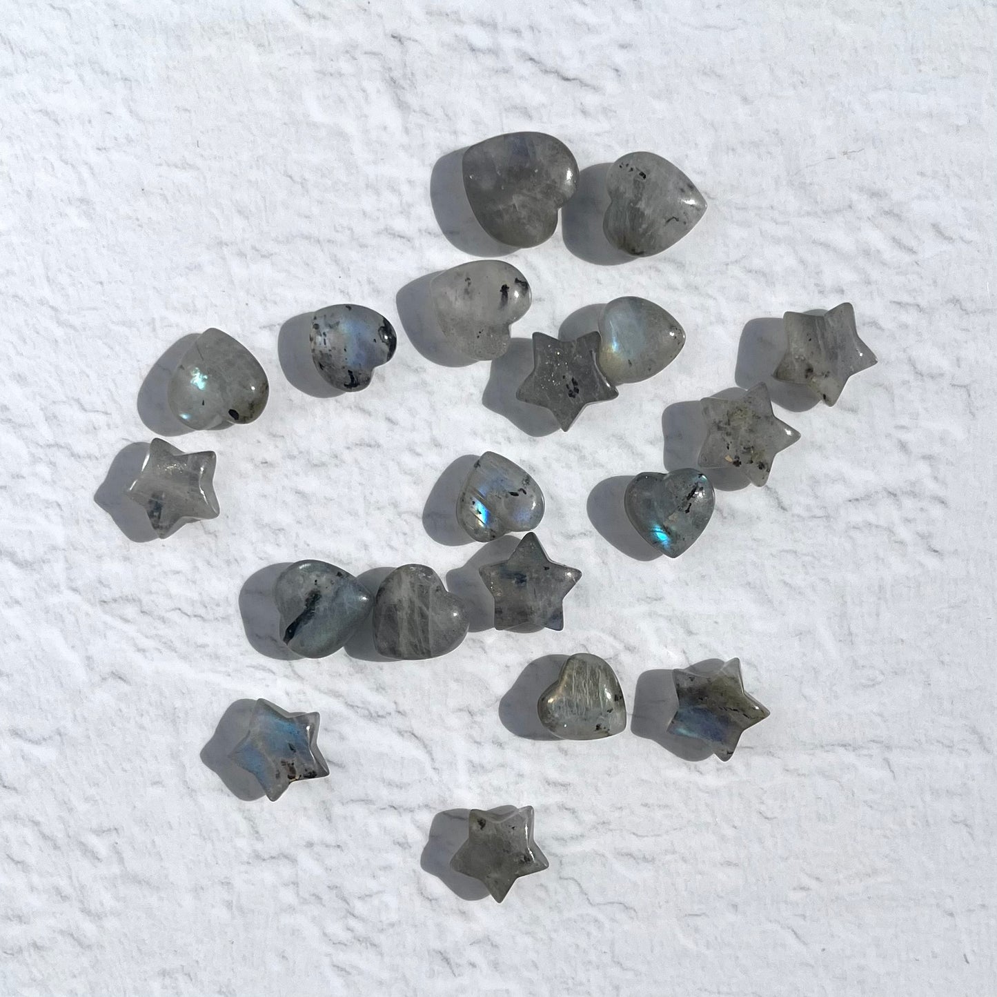 Labradorite Mini Star & Heart (Extra grade)