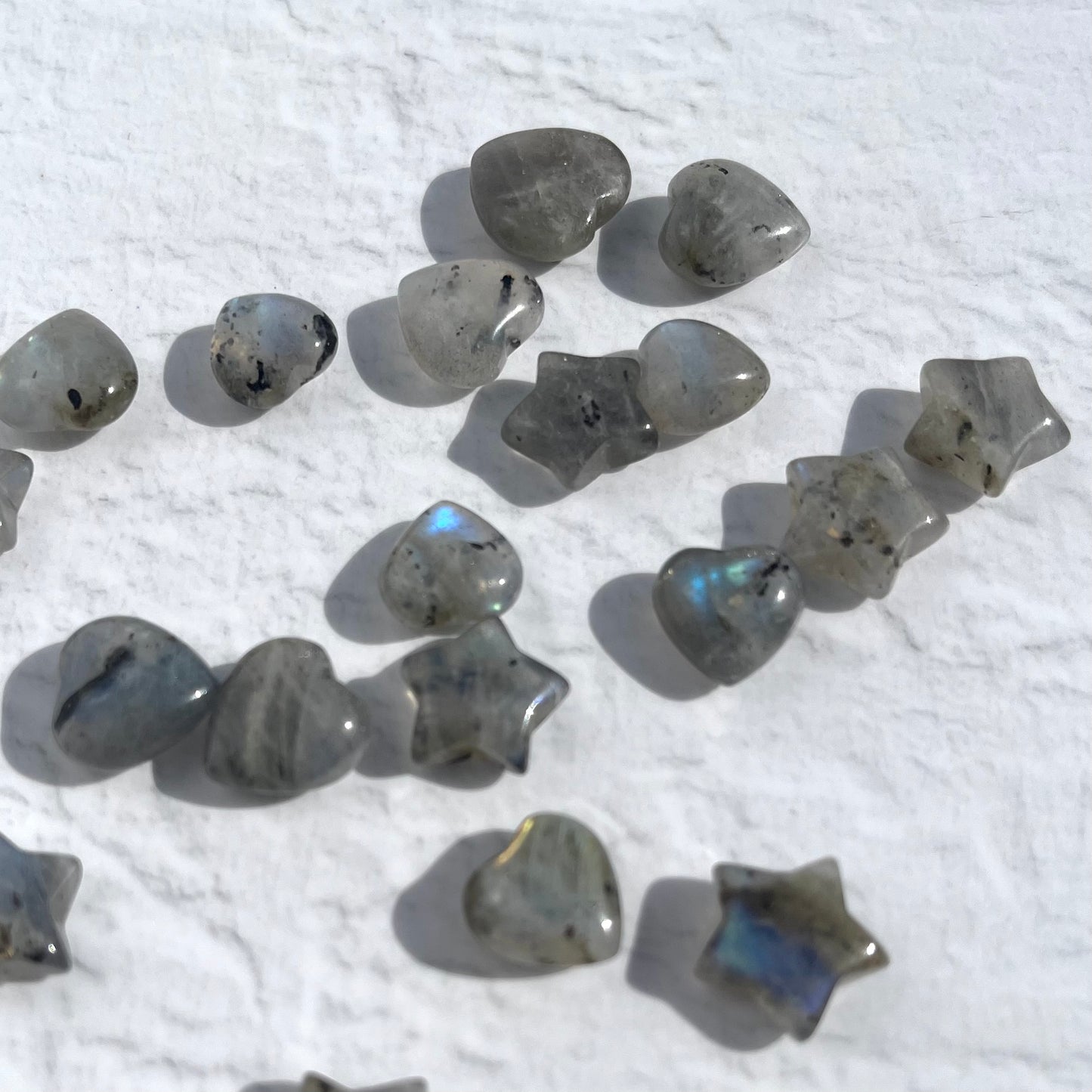 Labradorite Mini Star & Heart (Extra grade)