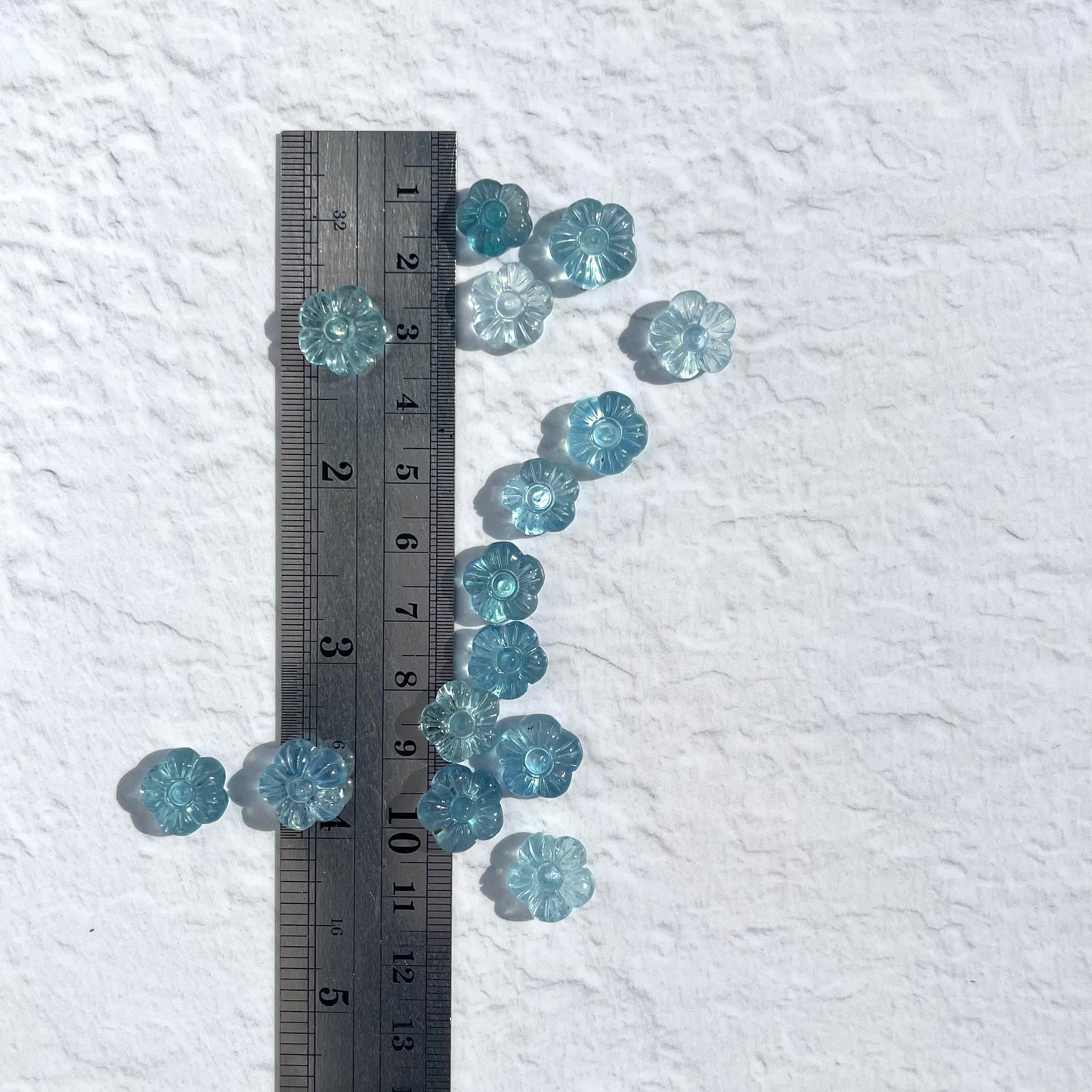 Mini Aquamarine Flowers (high grade)