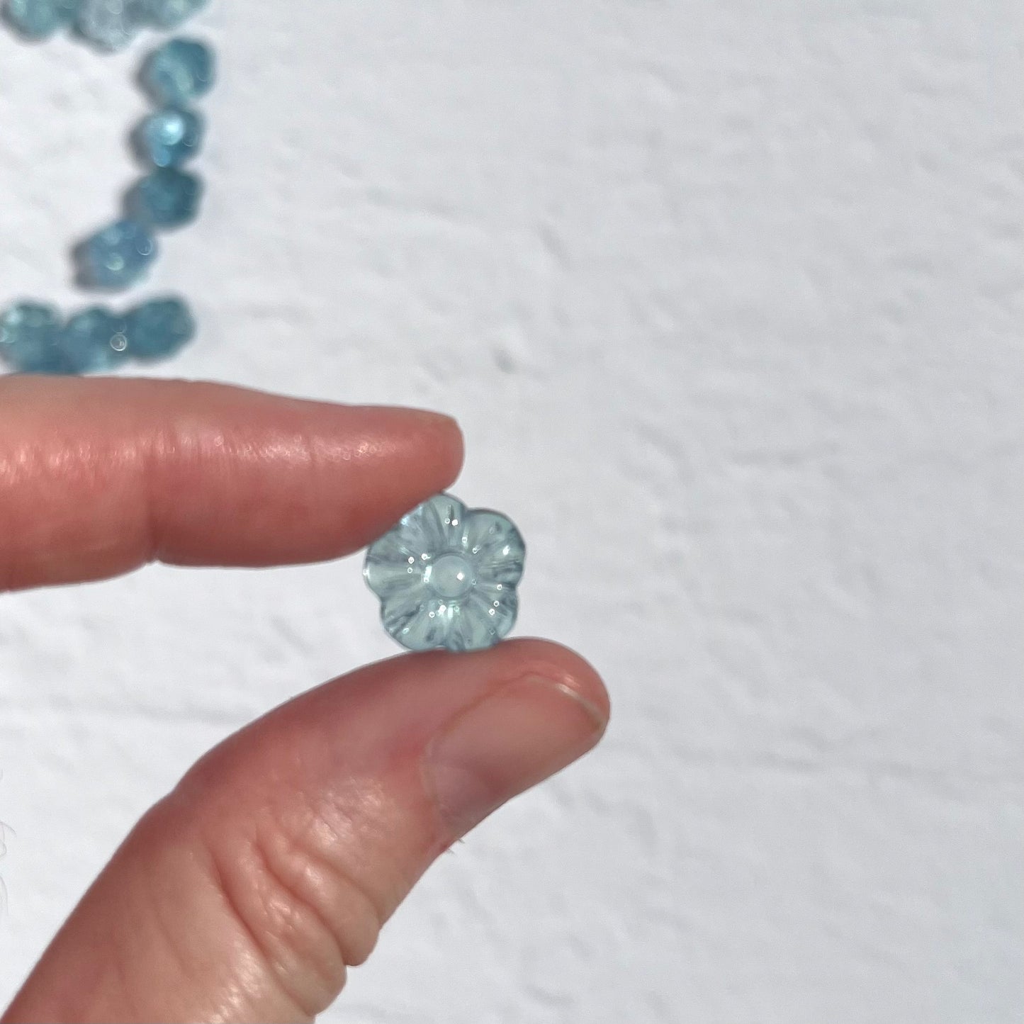 Mini Aquamarine Flowers (high grade)