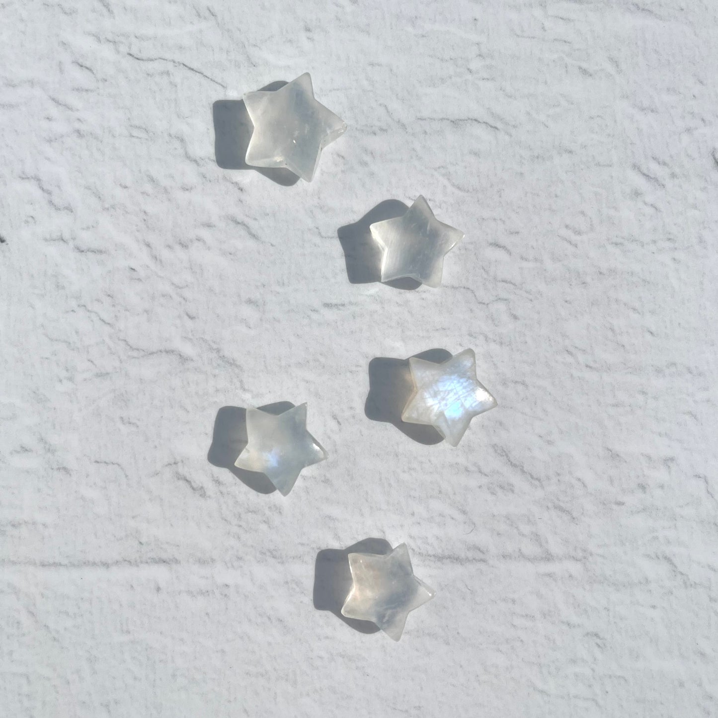 White Moonstone Mini Star (gem grade)