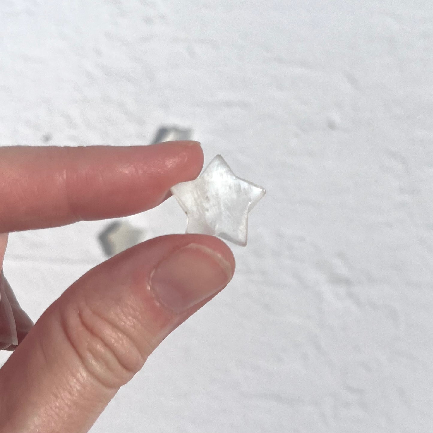 White Moonstone Mini Star (gem grade)