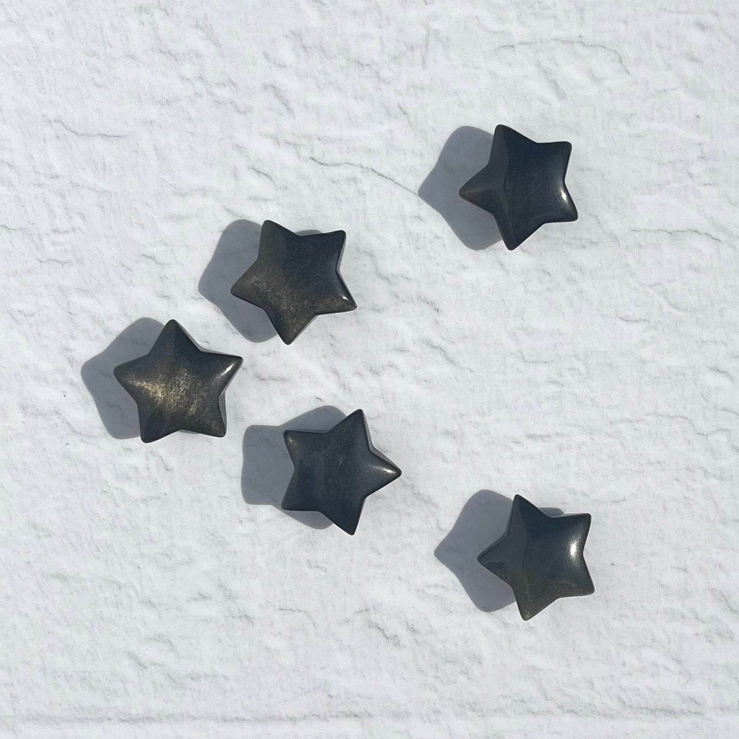 Golden Sheen Obsidian Mini Star