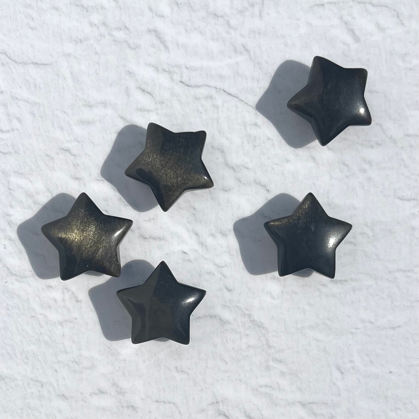 Golden Sheen Obsidian Mini Star