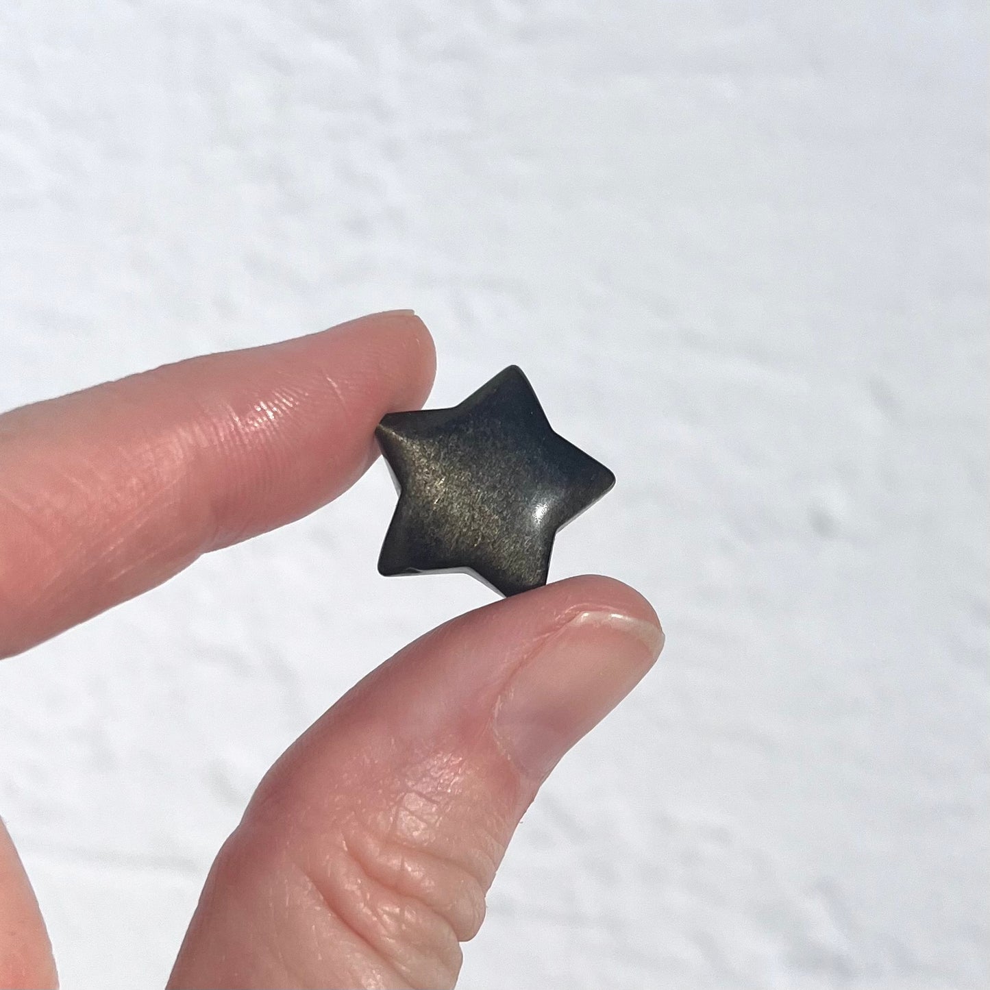 Golden Sheen Obsidian Mini Star
