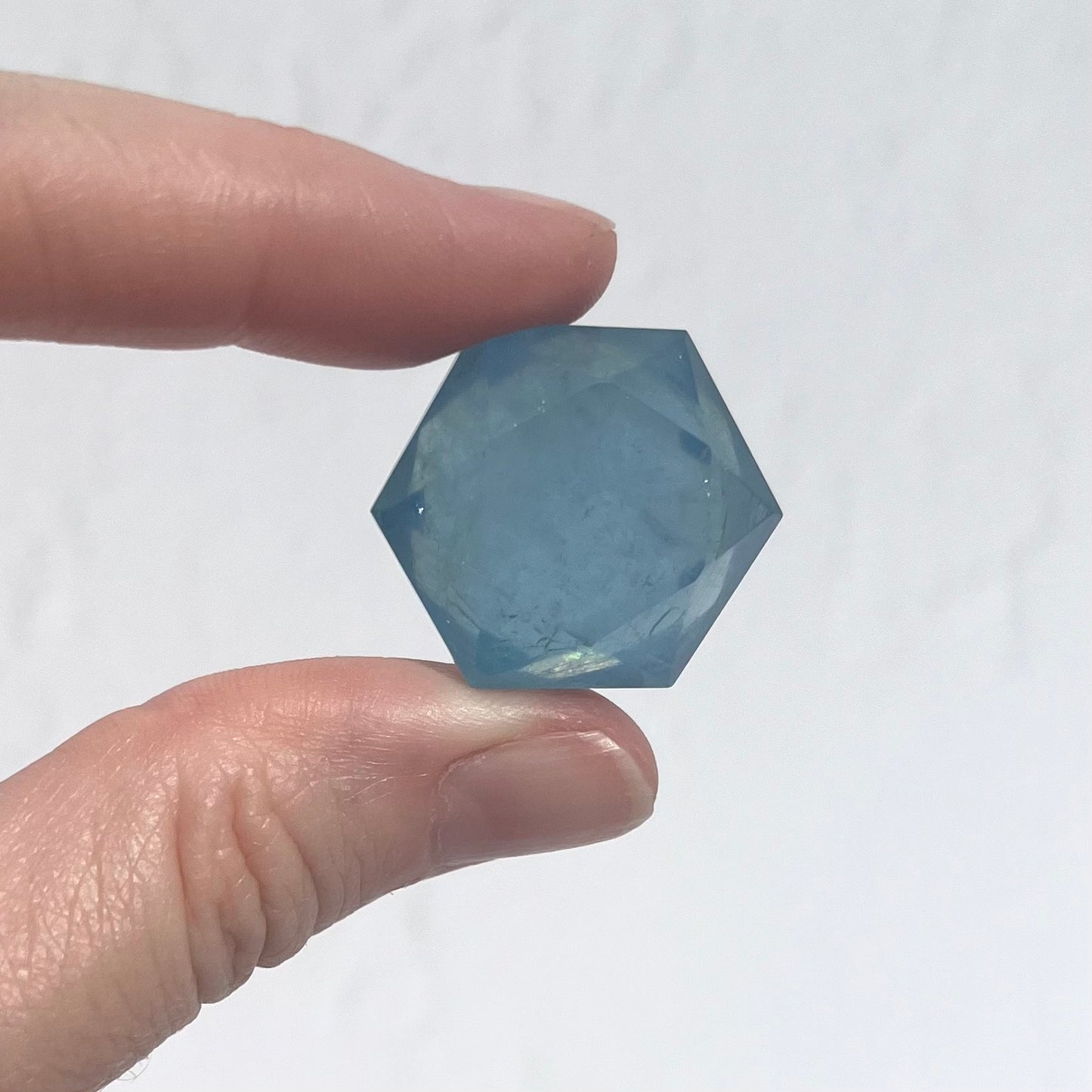 Aquamarine Star of David