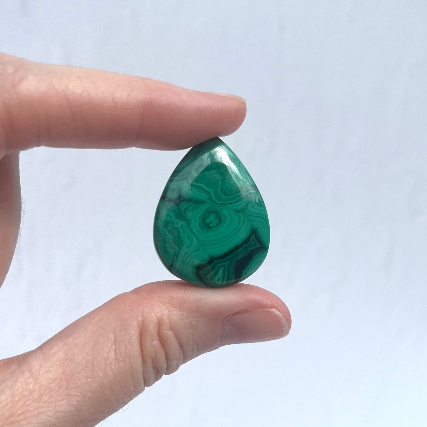 Malachite Teardrop Pendant Carvings