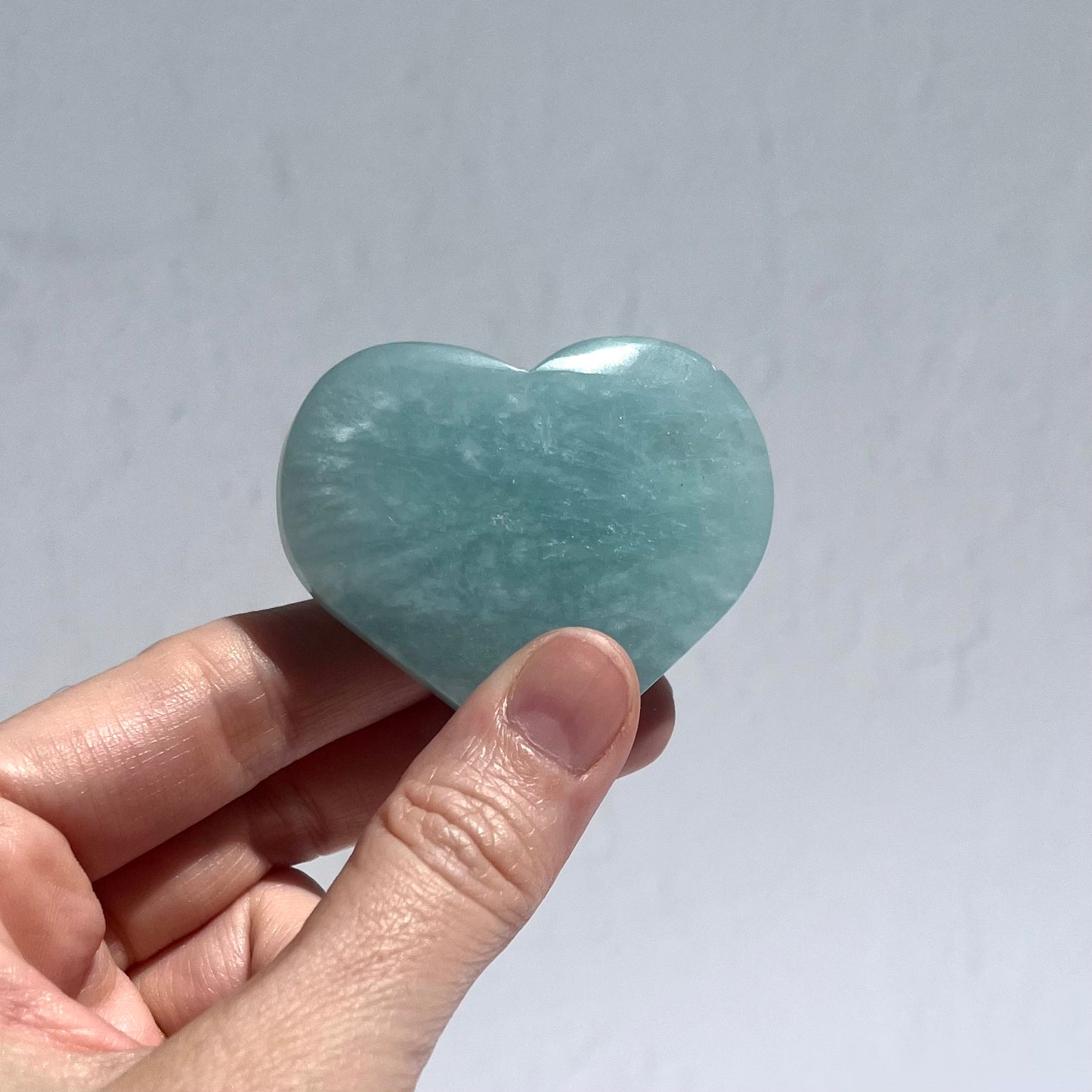 Aquamarine Heart Carving #10 / 63g