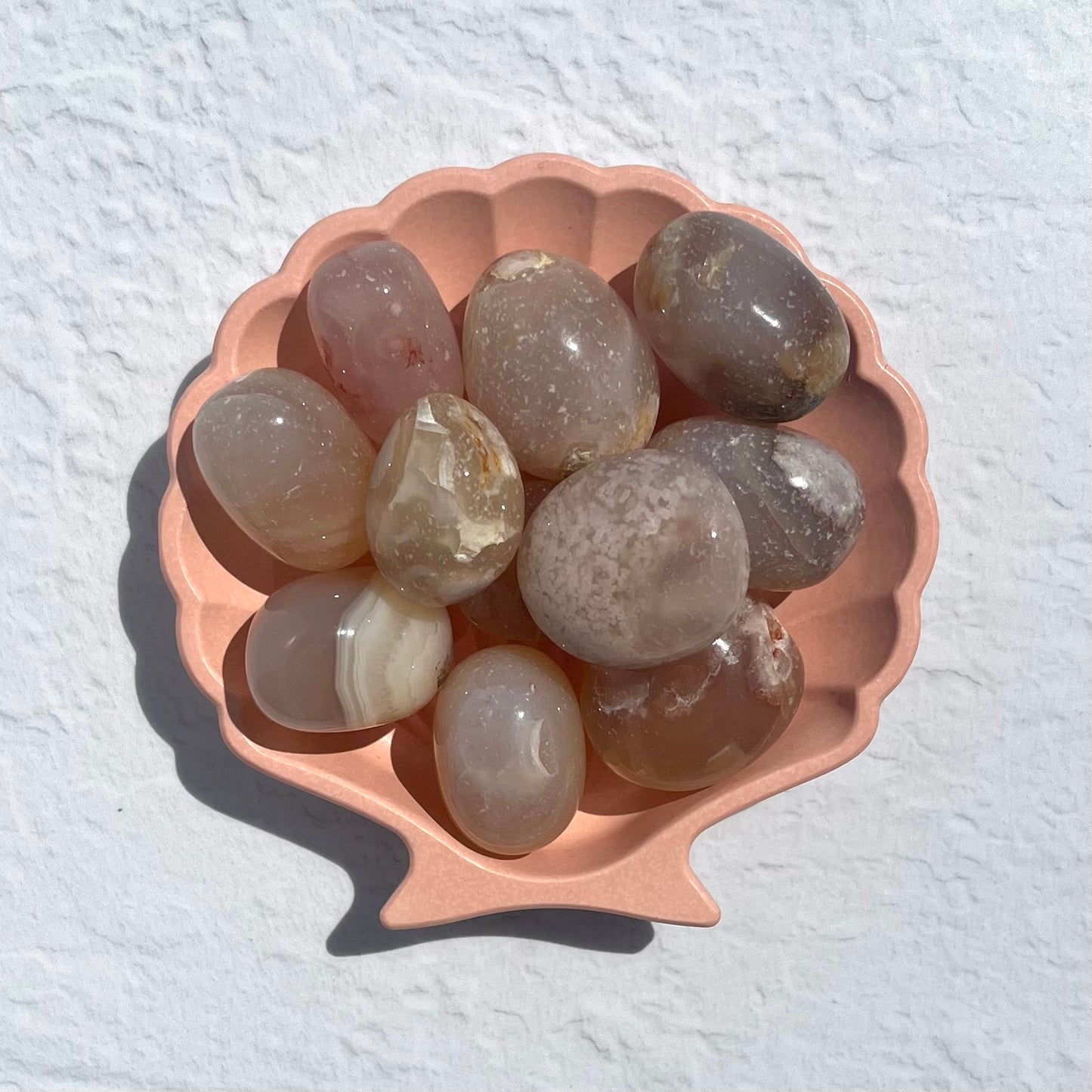 Flower Agate Tumbles