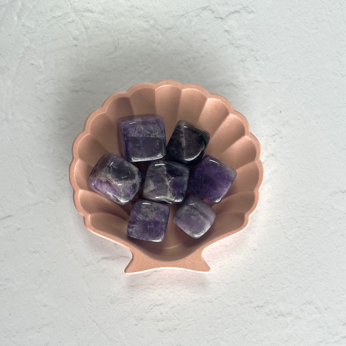 Chevron (Dream) Amethyst Cubes