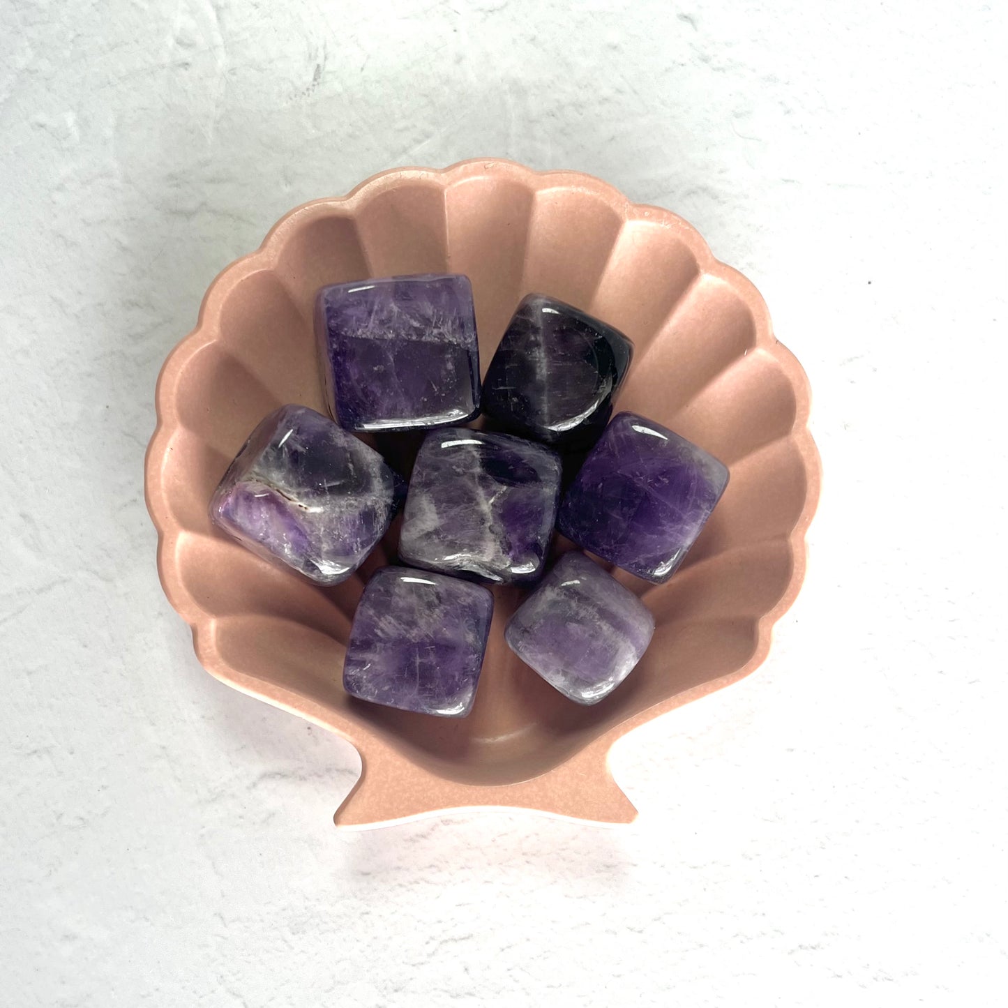 Chevron (Dream) Amethyst Cubes