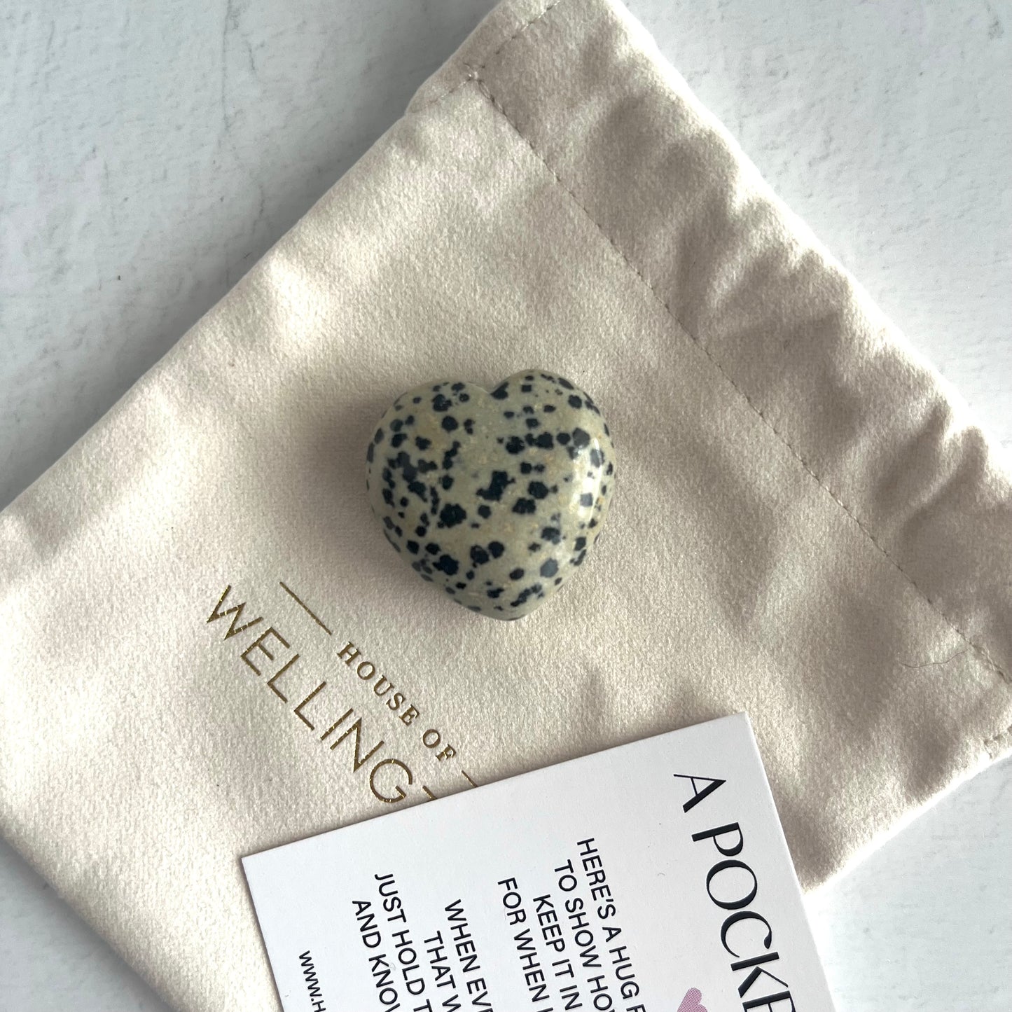 Pocket Hug - Dalmatian Jasper