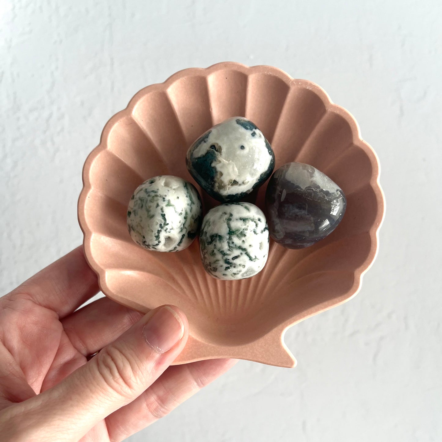 Moss Agate Tumble
