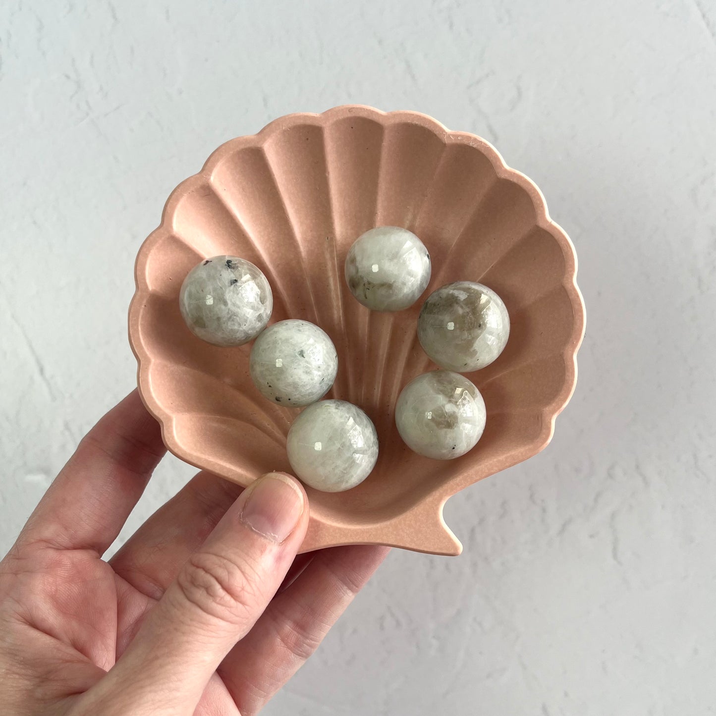 Rainbow Moonstone Mini Spheres