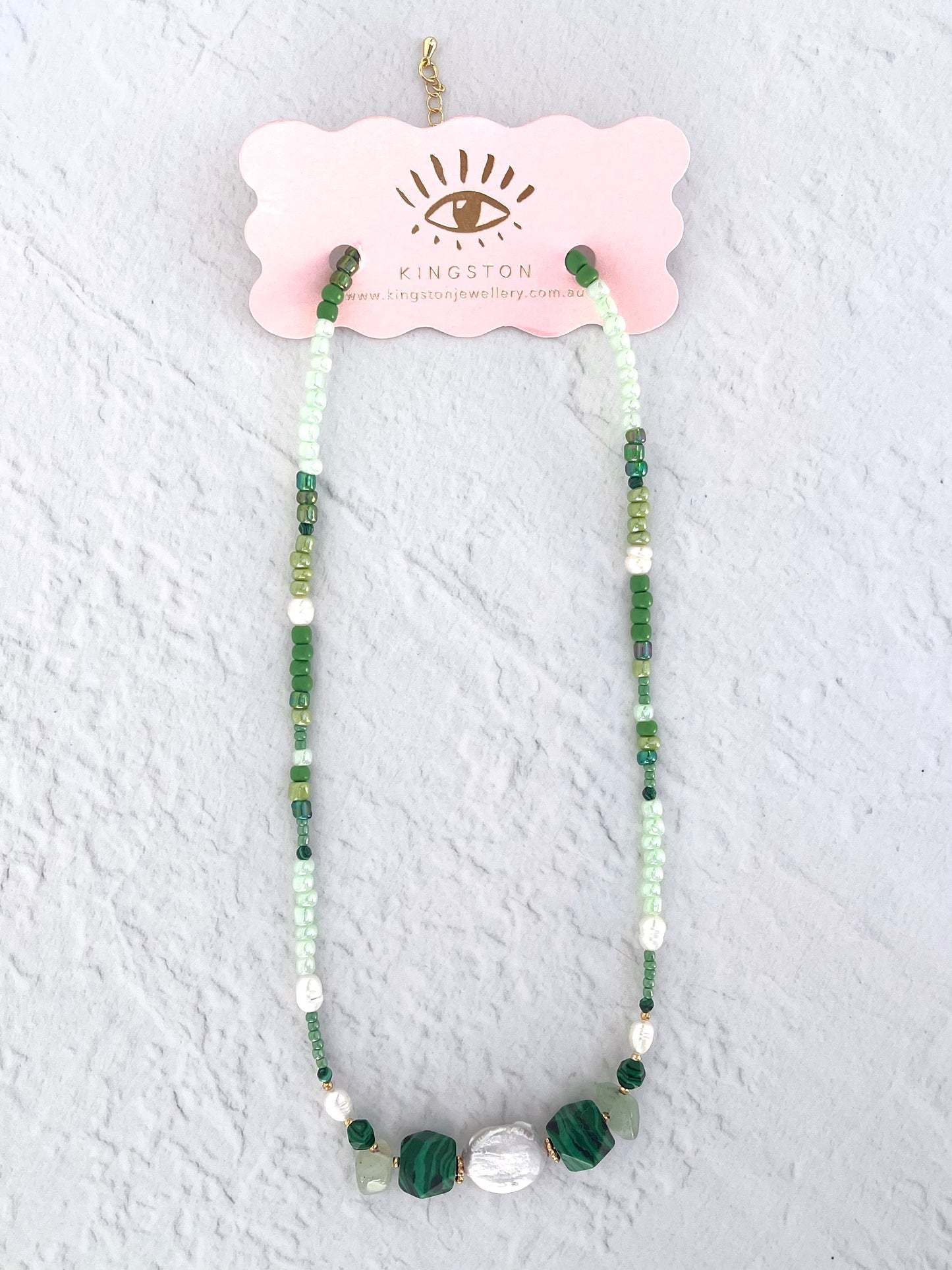 Green Pearl Necklace