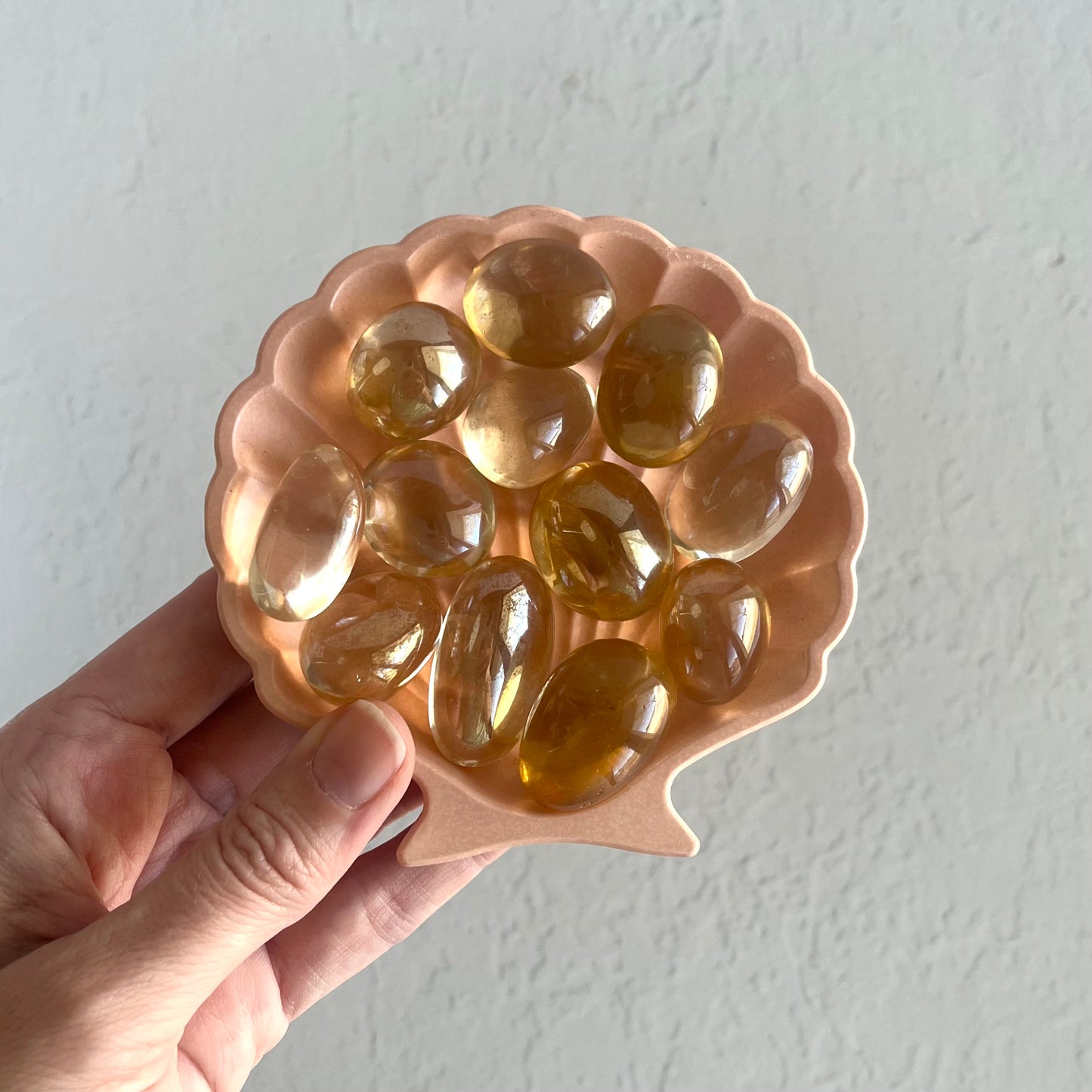 Champagne Aura Quartz Tumbles