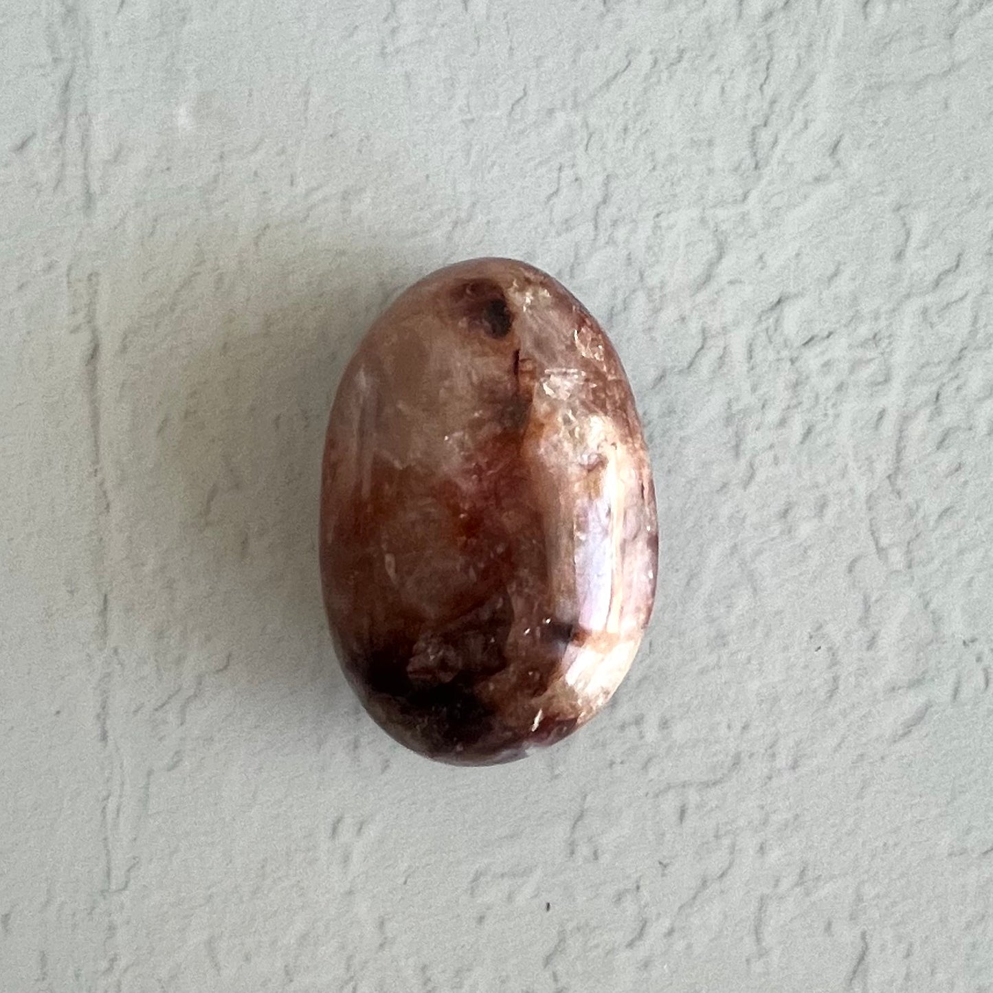 Fire Quartz Palm Stone #2 / 124g