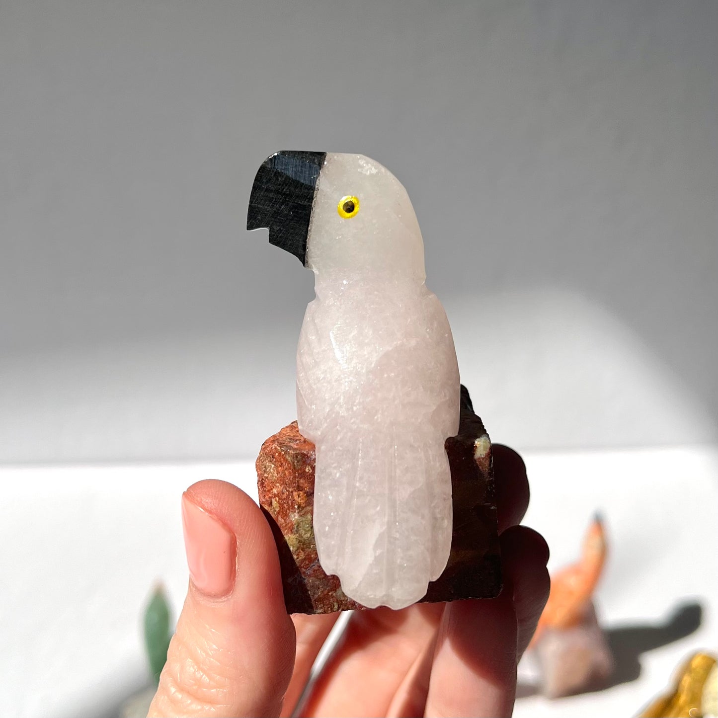 Crystal Parrot Carving / #7