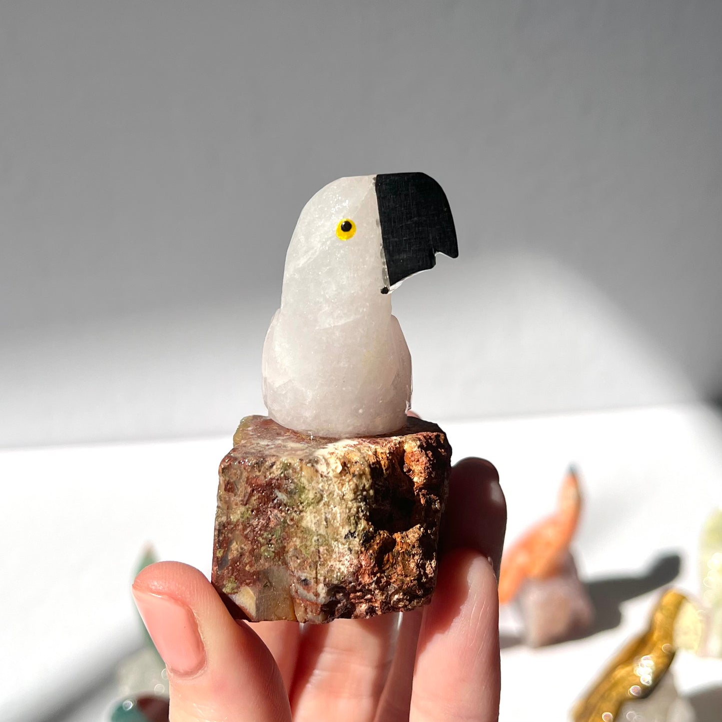 Crystal Parrot Carving / #7