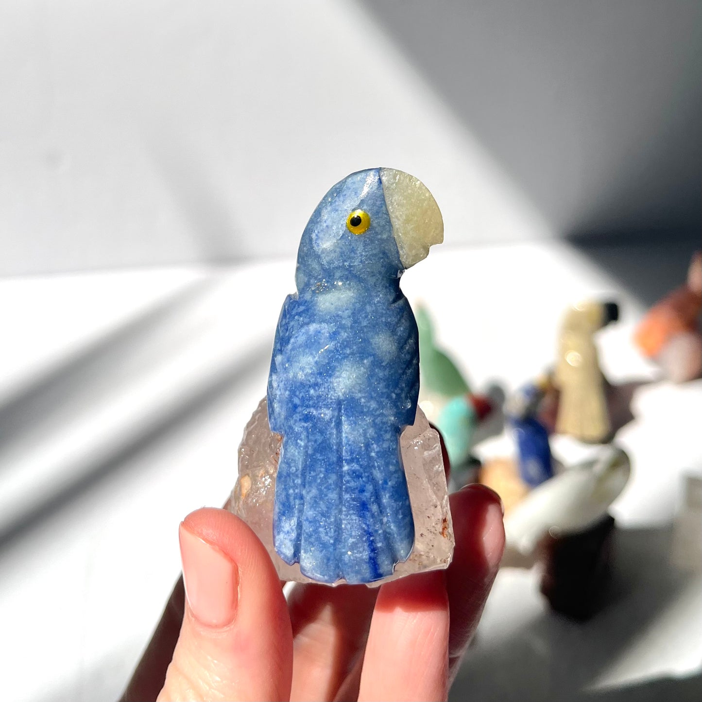 Crystal Parrot Carving / #10