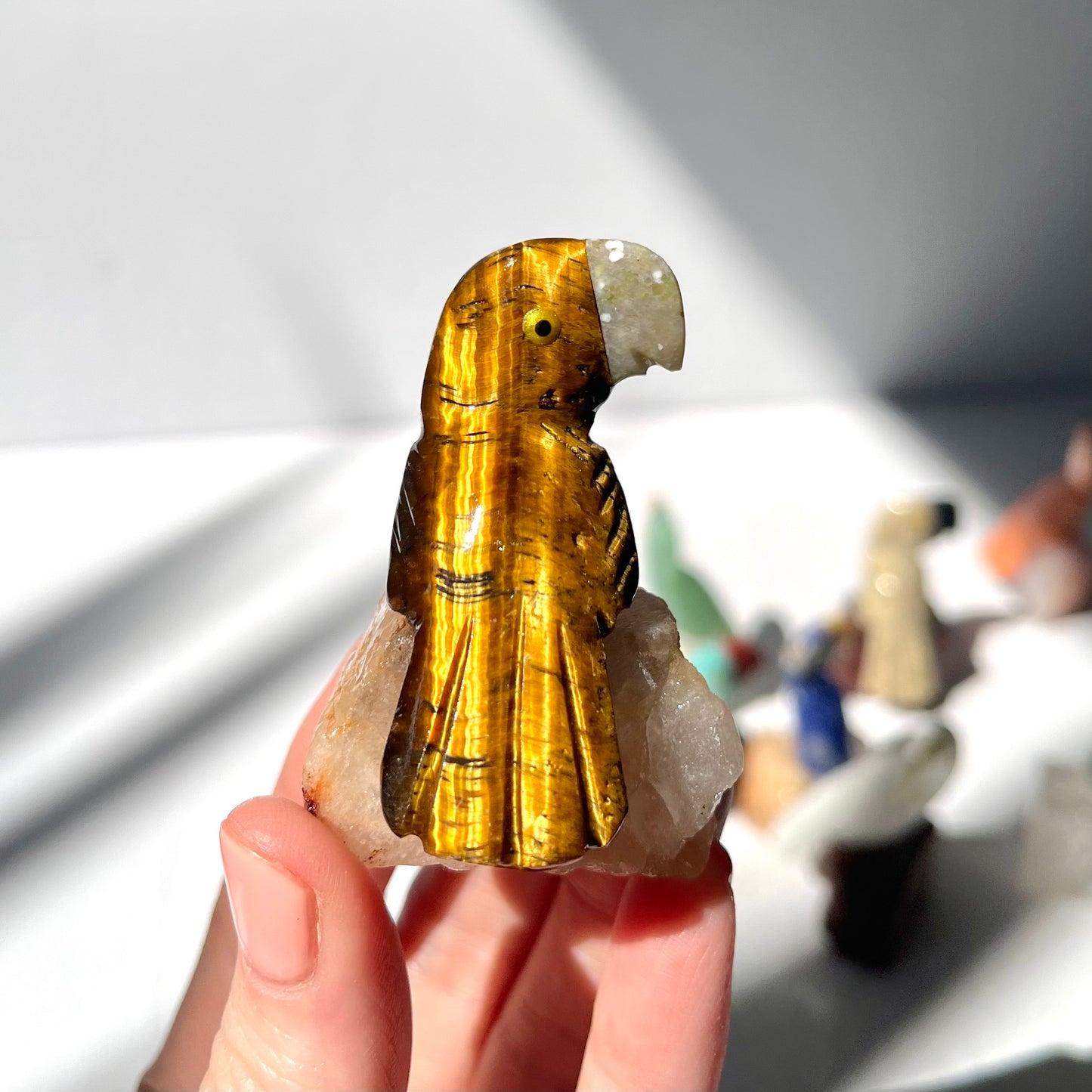 Crystal Parrot Carving / #11