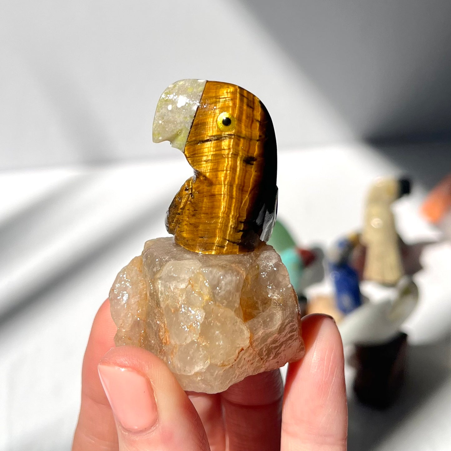 Crystal Parrot Carving / #11